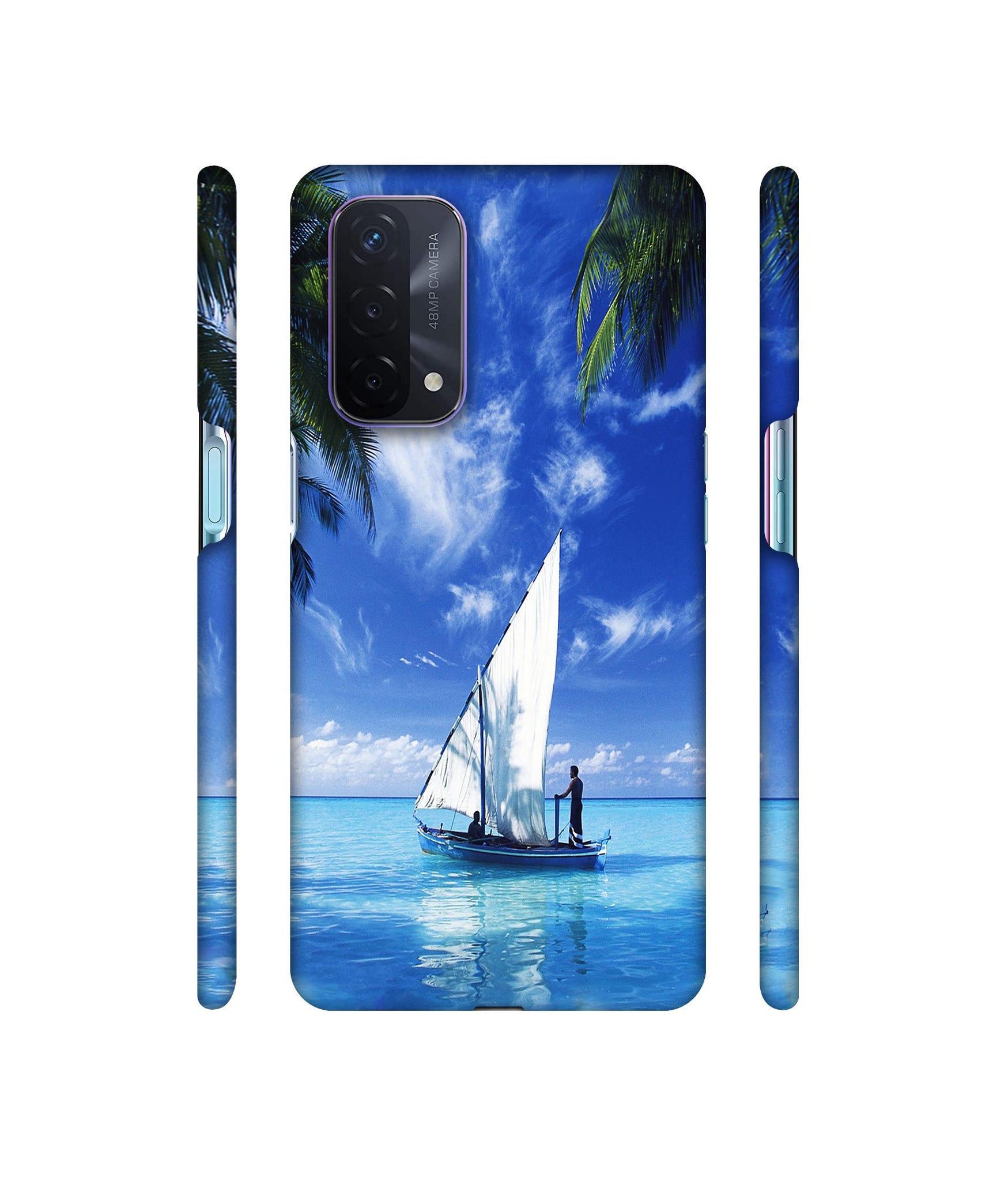 Indian Ocean Designer Hard Back Cover for Oppo A74 5G