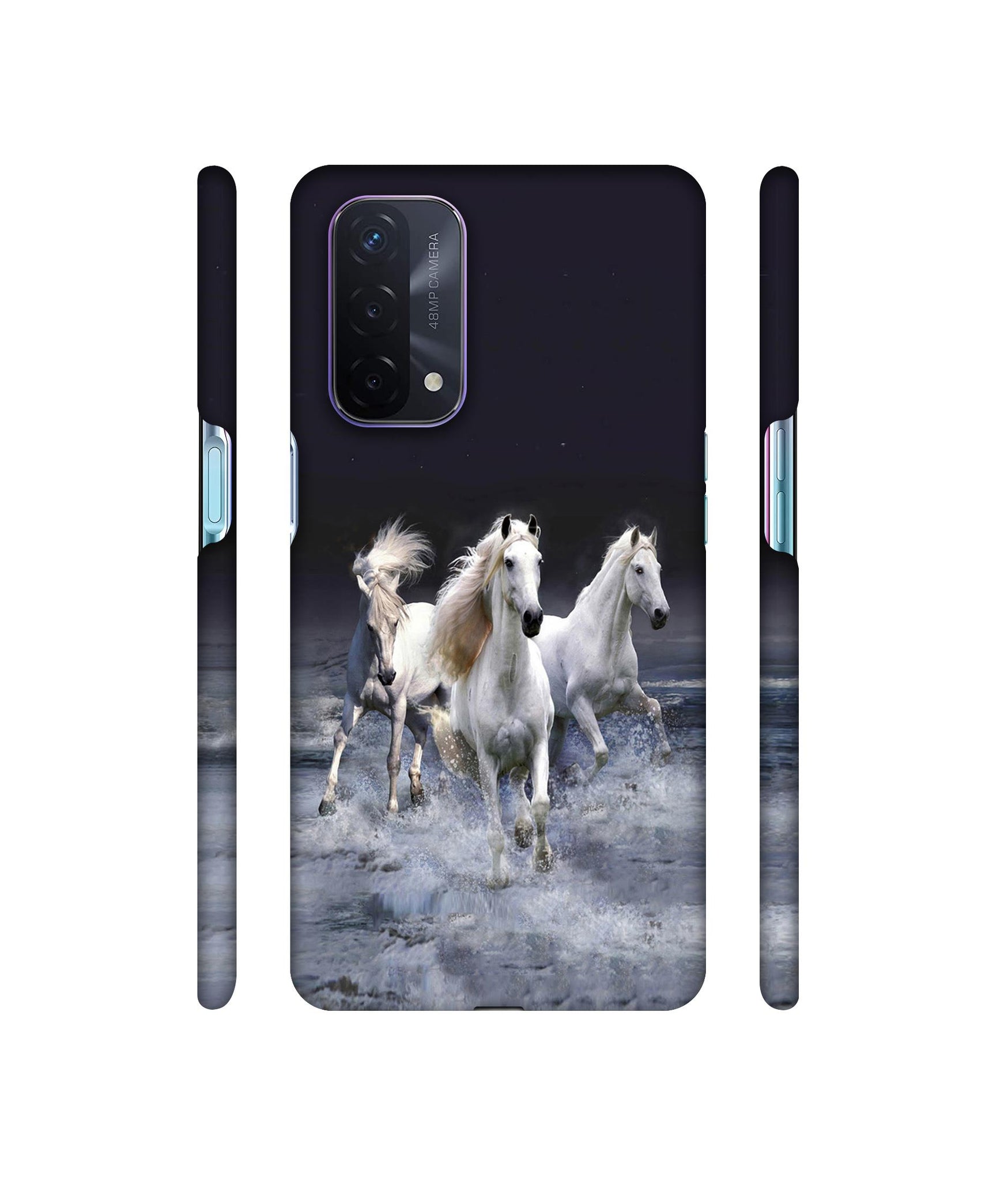 Mystic Horse Designer Hard Back Cover for Oppo A74 5G