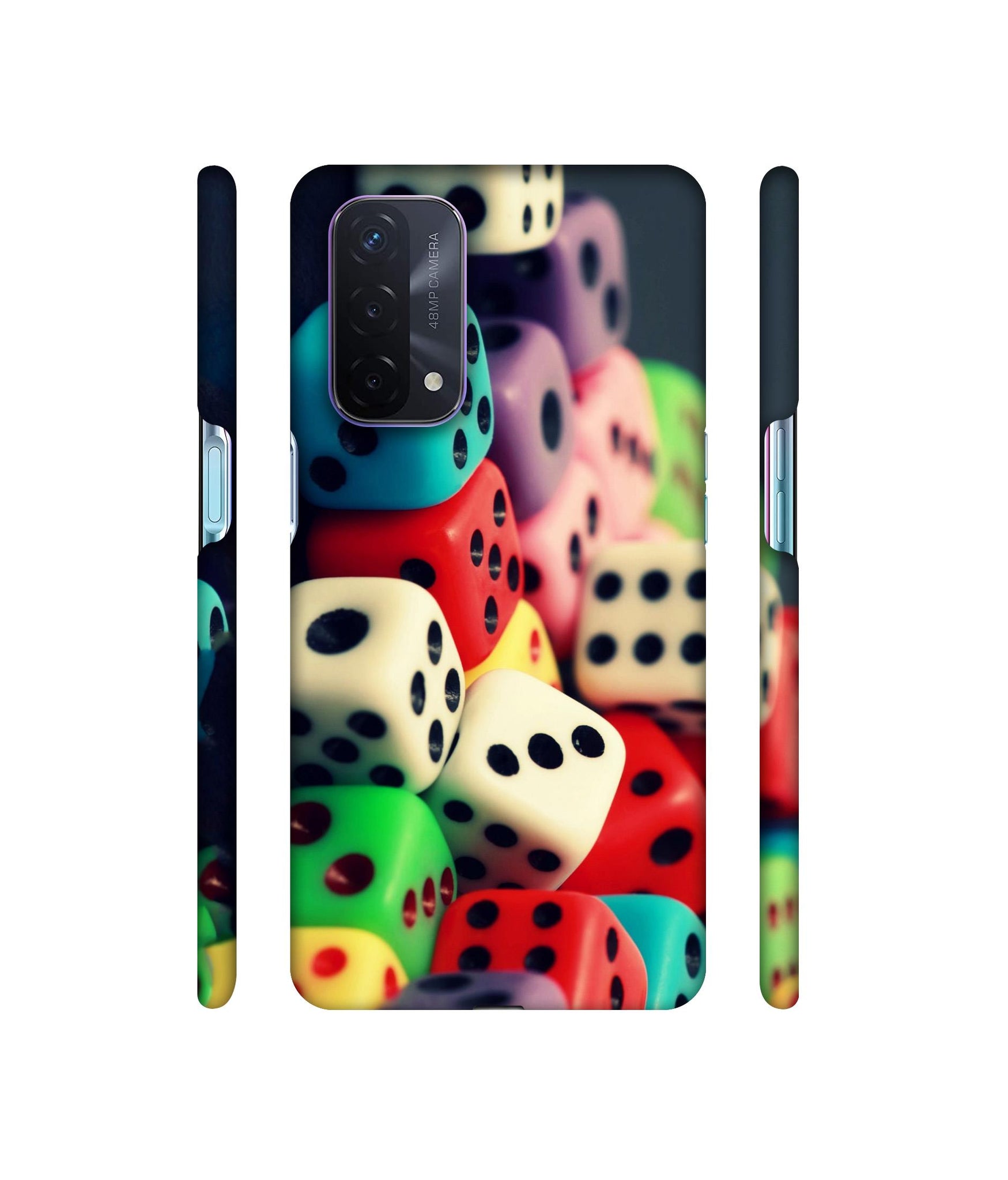 Dice Designer Hard Back Cover for Oppo A74 5G