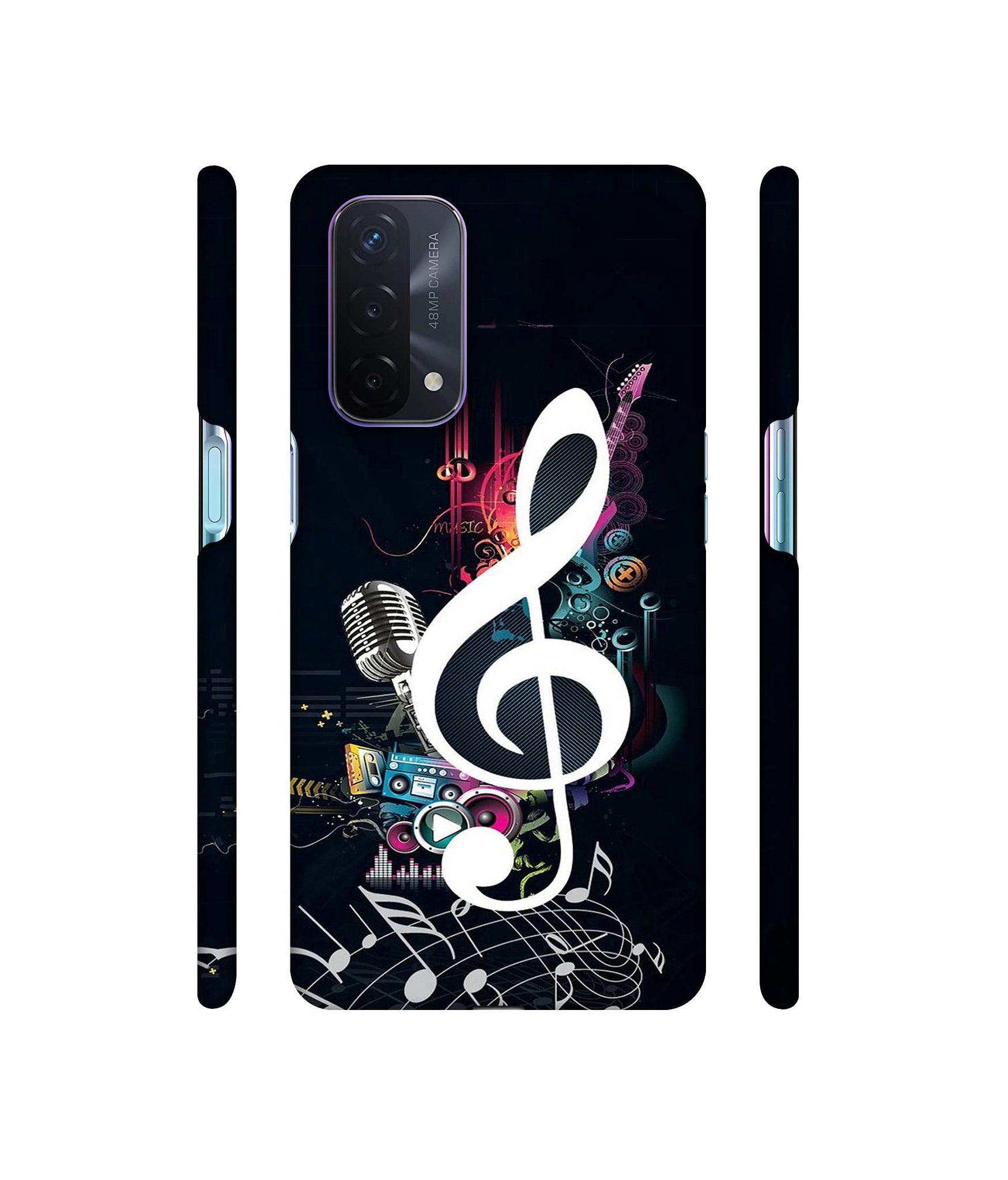 Mike and Music Designer Hard Back Cover for Oppo A74 5G