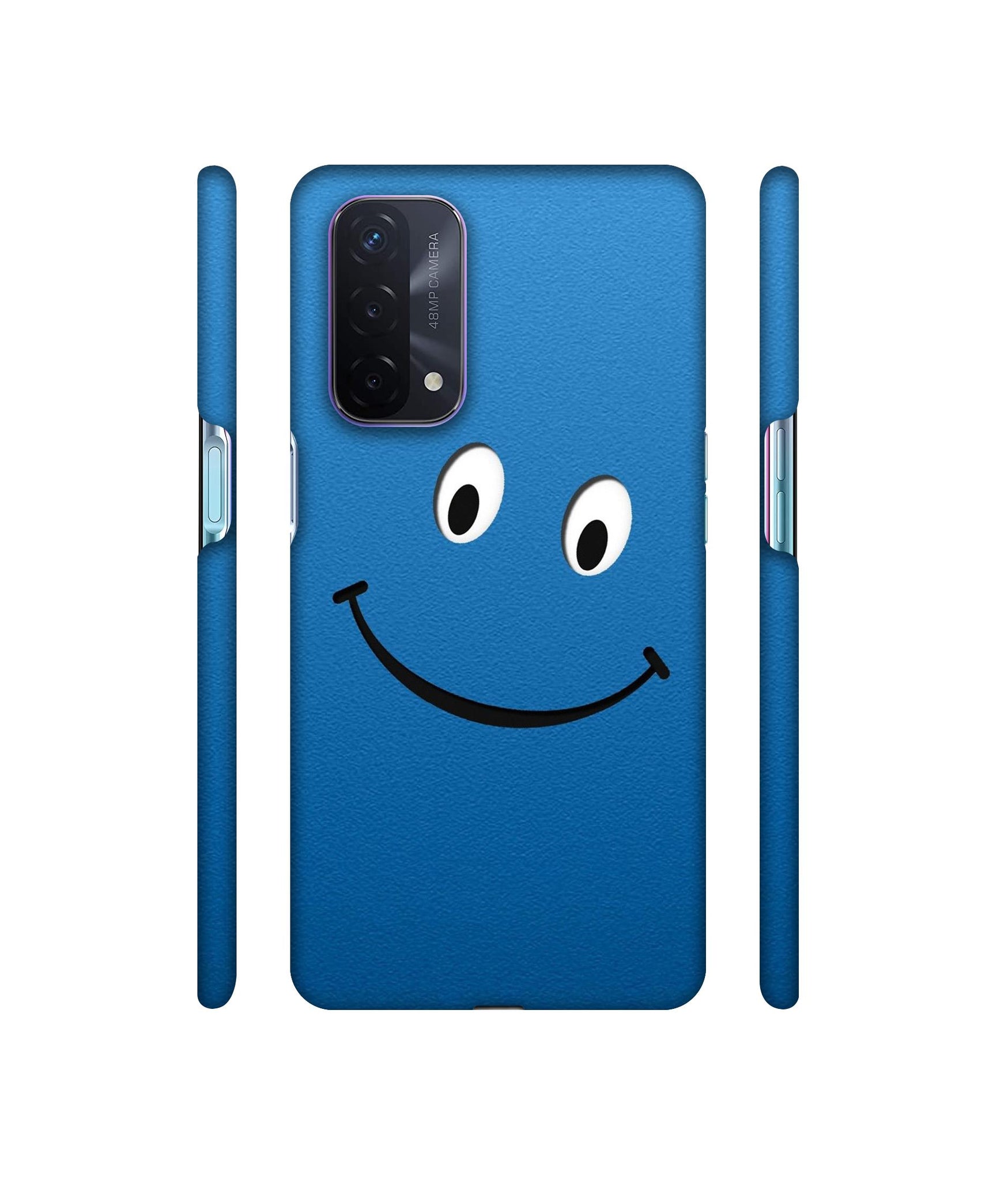 Happy Designer Hard Back Cover for Oppo A74 5G