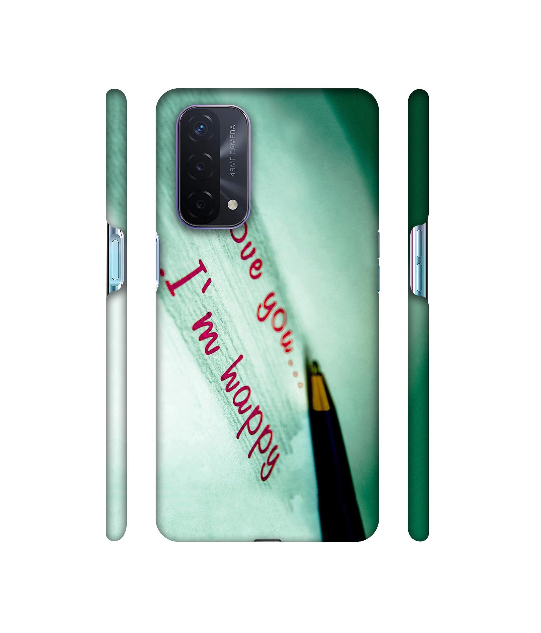Love Quote Designer Hard Back Cover for Oppo A74 5G