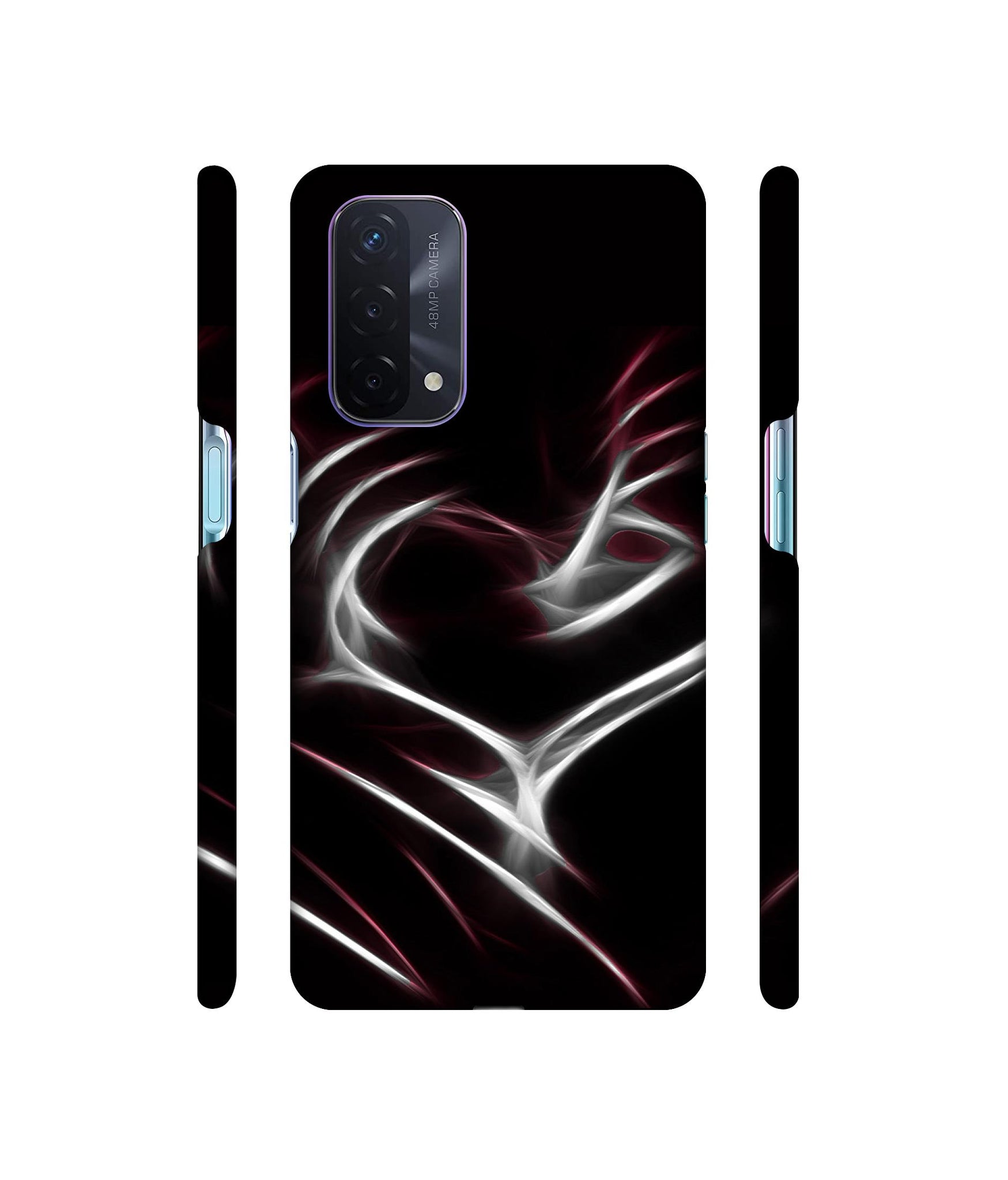 Heart Line Designer Hard Back Cover for Oppo A74 5G