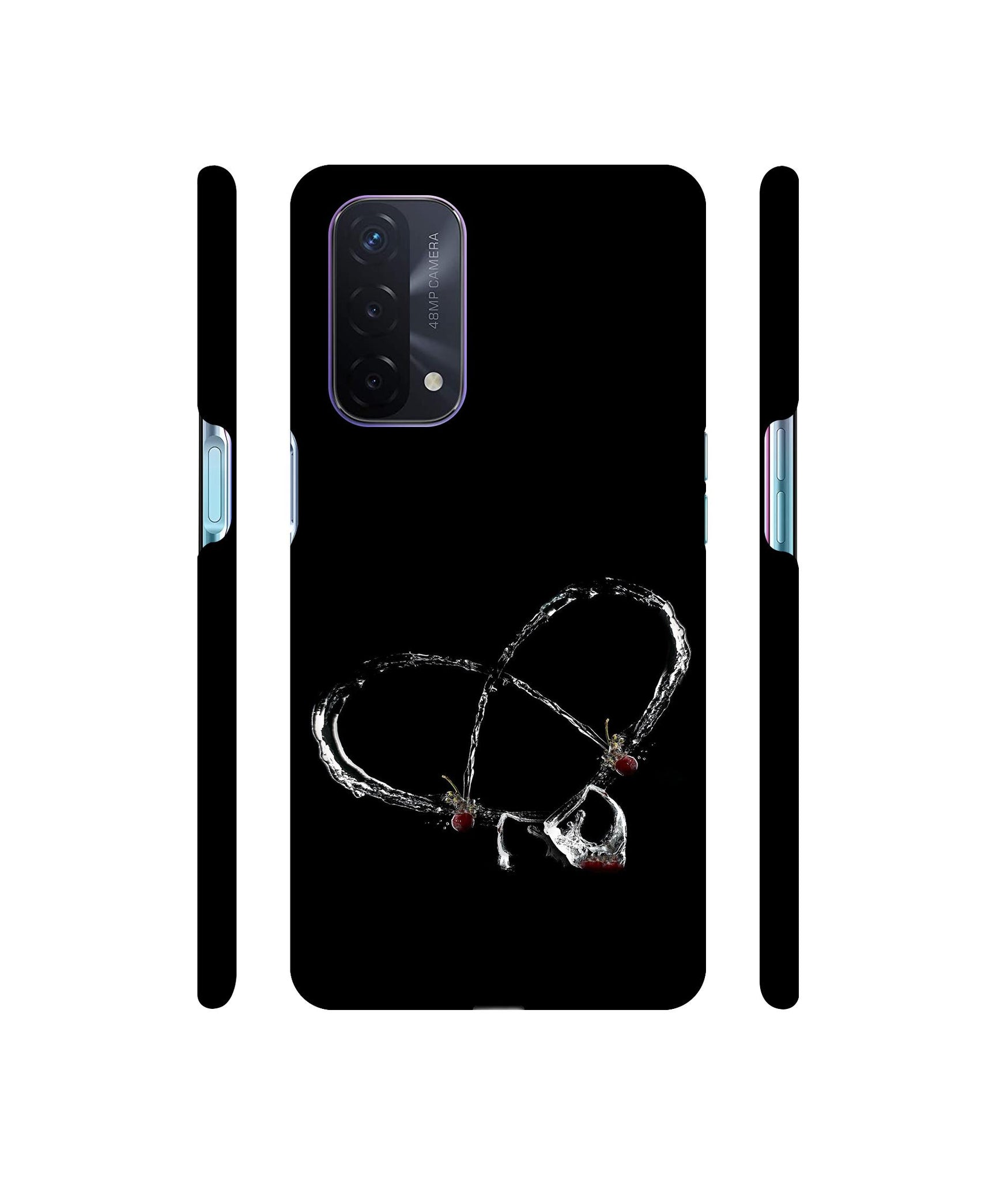 Heart Wine Designer Hard Back Cover for Oppo A74 5G