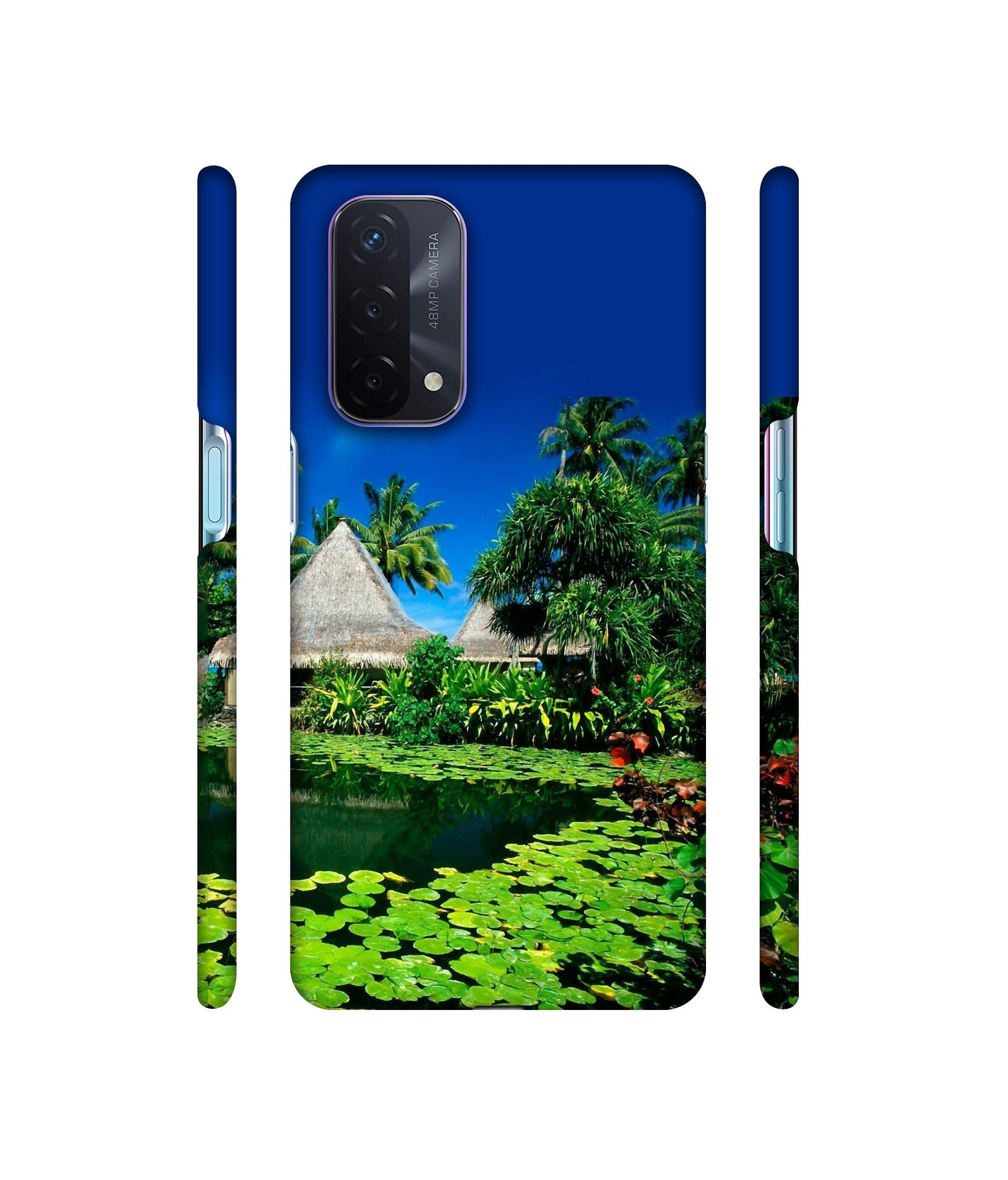 Tropics Water Designer Hard Back Cover for Oppo A74 5G