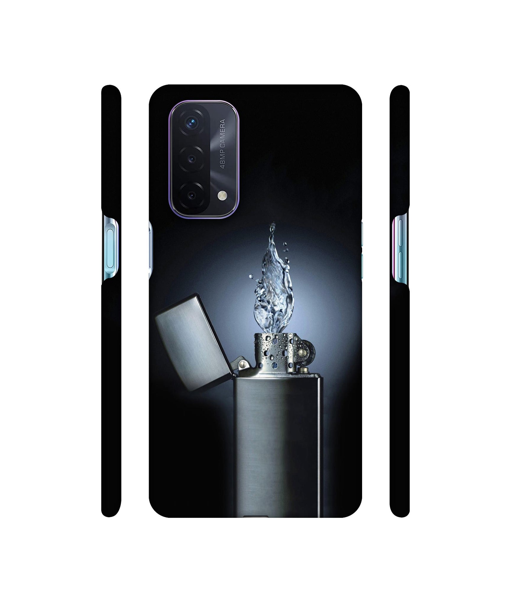 Water Lighter Designer Hard Back Cover for Oppo A74 5G