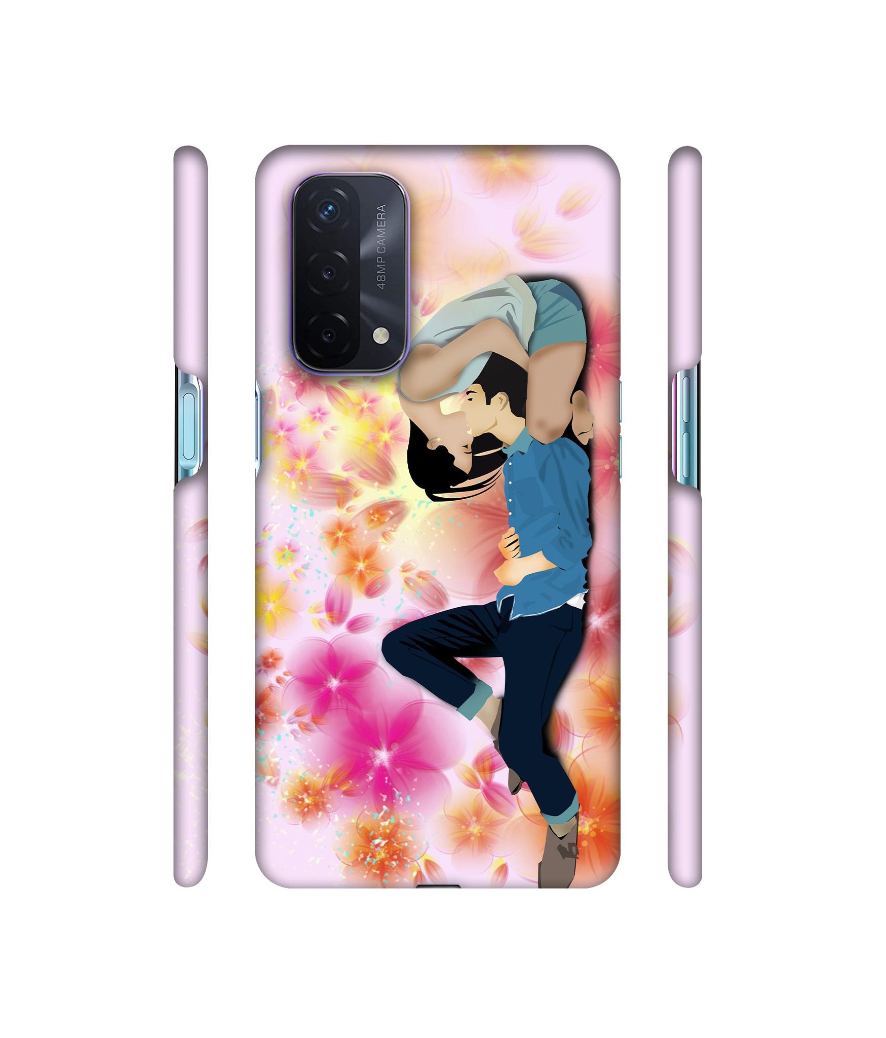 Couple Love Designer Hard Back Cover for Oppo A74 5G
