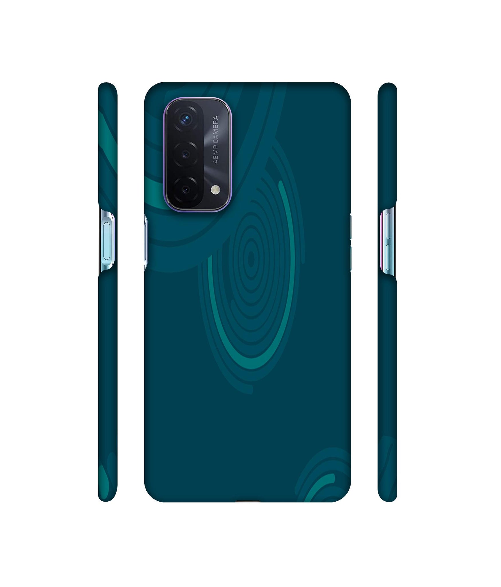 Round Texture Designer Hard Back Cover for Oppo A74 5G