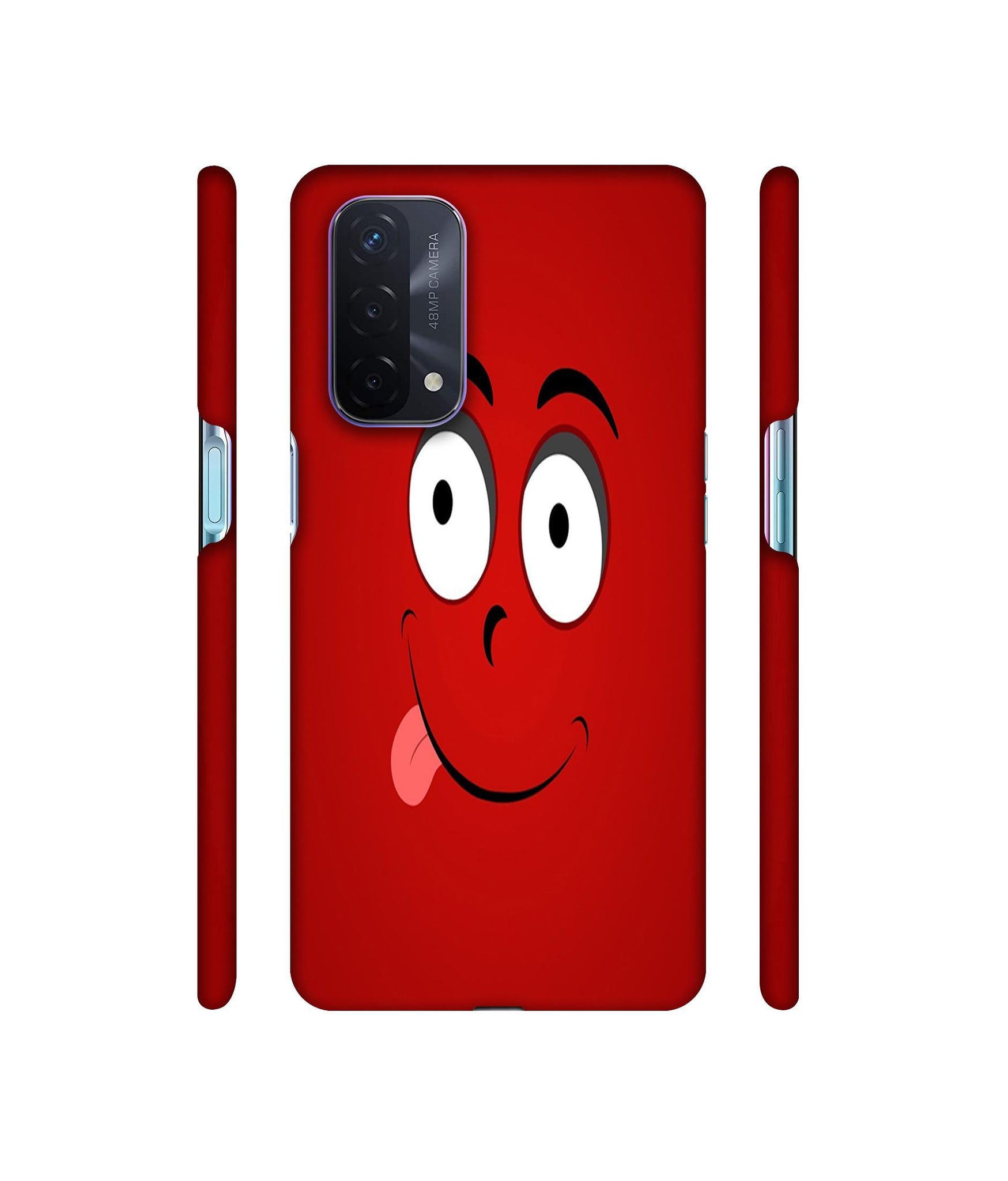 Greedy Smile Designer Hard Back Cover for Oppo A74 5G