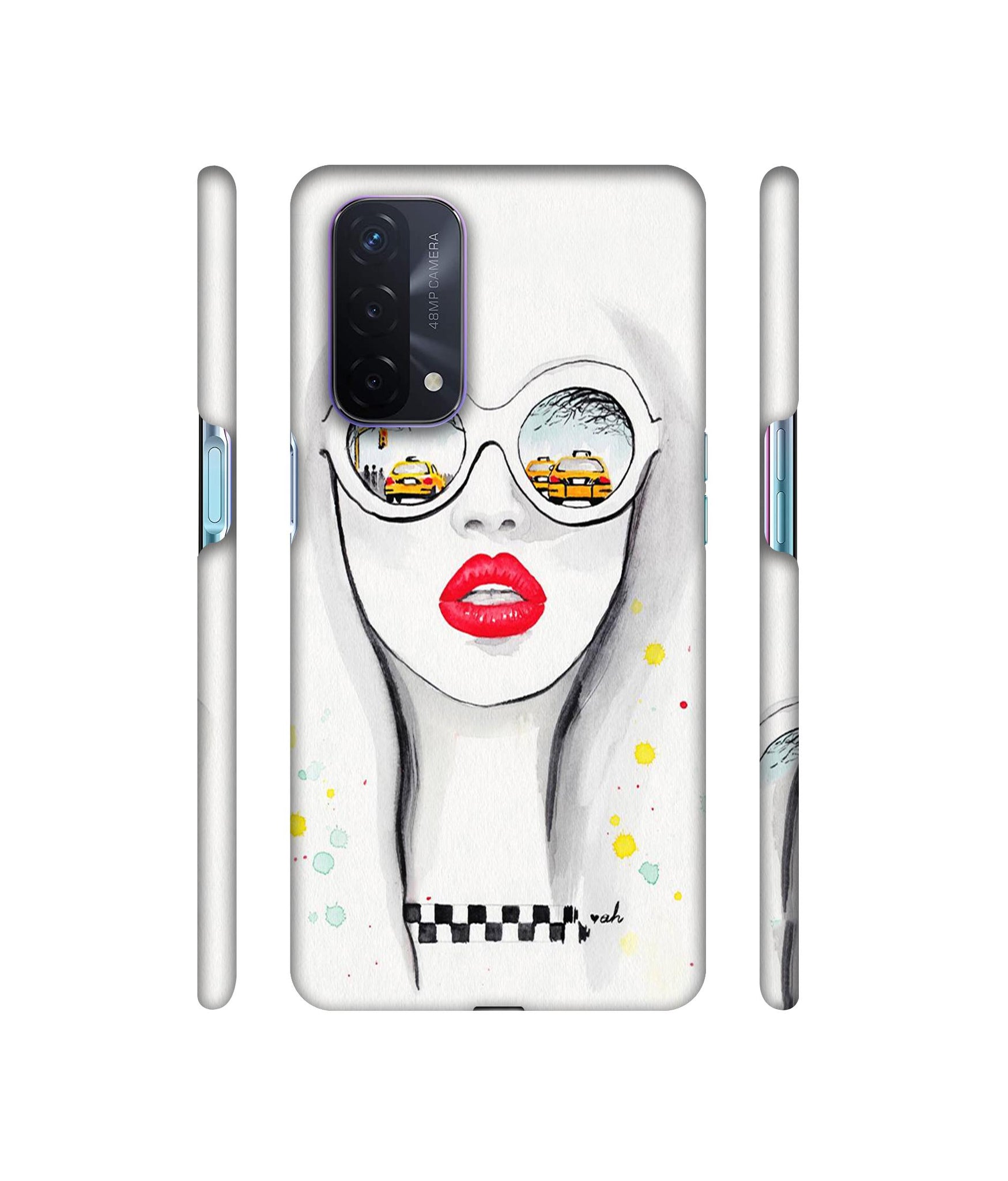 Girl Designer Hard Back Cover for Oppo A74 5G