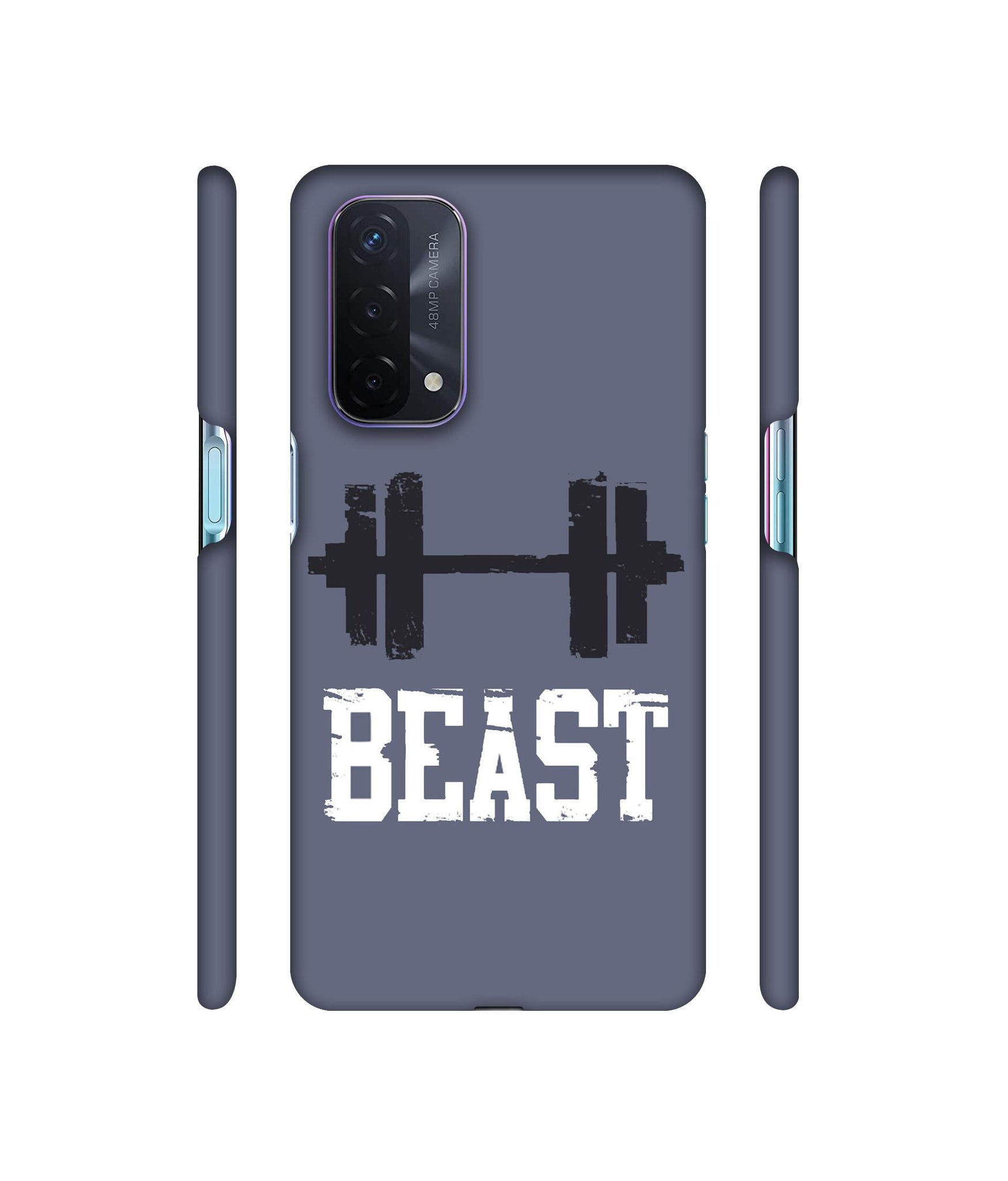 Beast Gym Designer Hard Back Cover for Oppo A74 5G