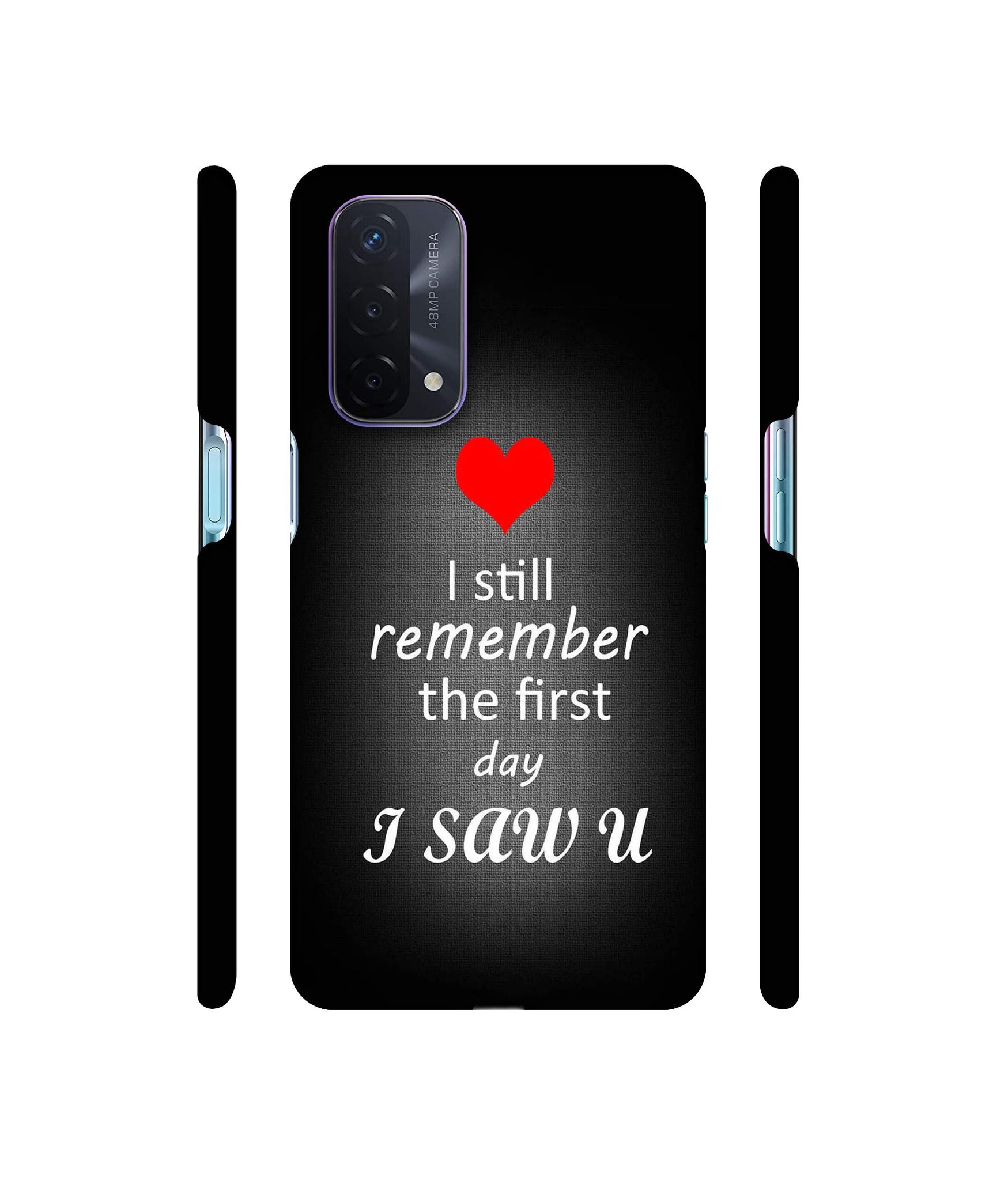 I Saw You Heart Designer Hard Back Cover for Oppo A74 5G