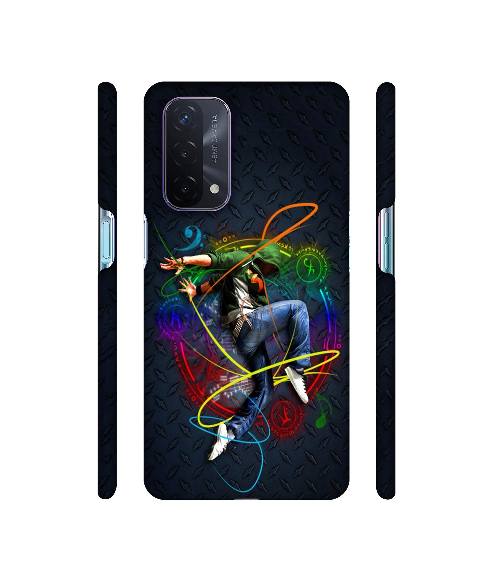 Boy With Music Designer Hard Back Cover for Oppo A74 5G