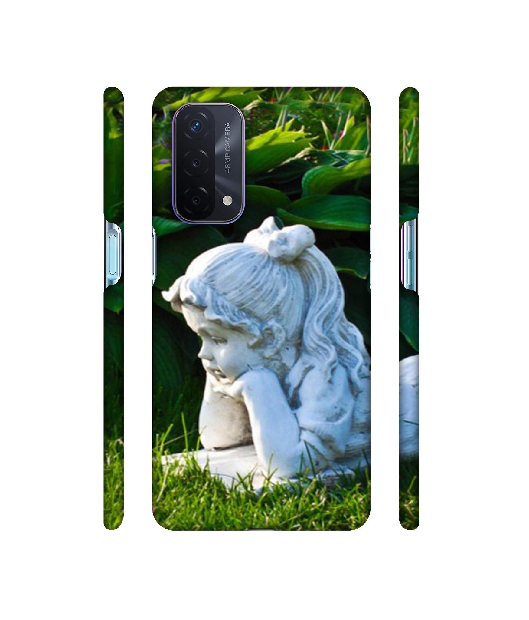 Statue of Girl Designer Hard Back Cover for Oppo A74 5G