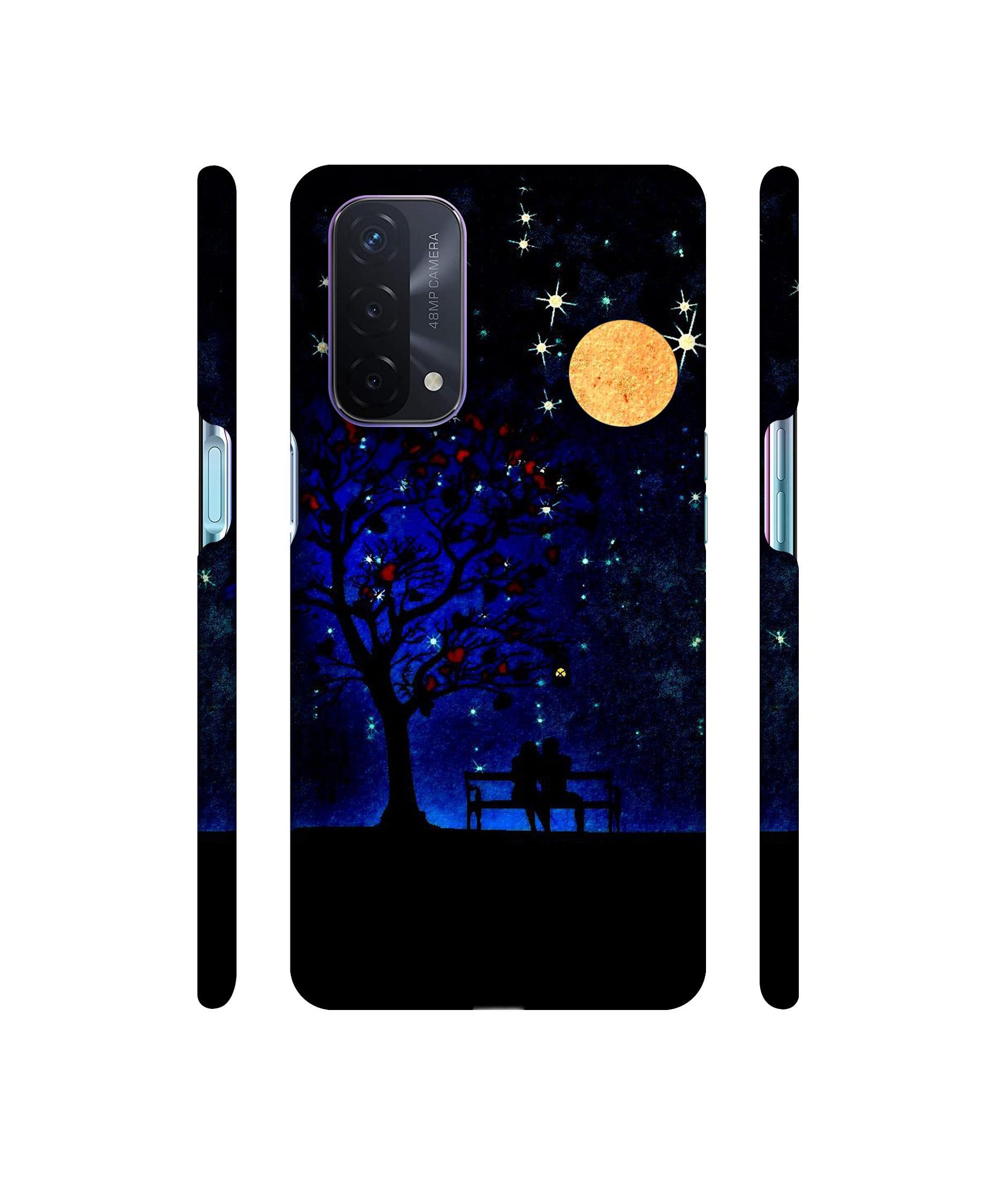 Blue Sky Designer Hard Back Cover for Oppo A74 5G