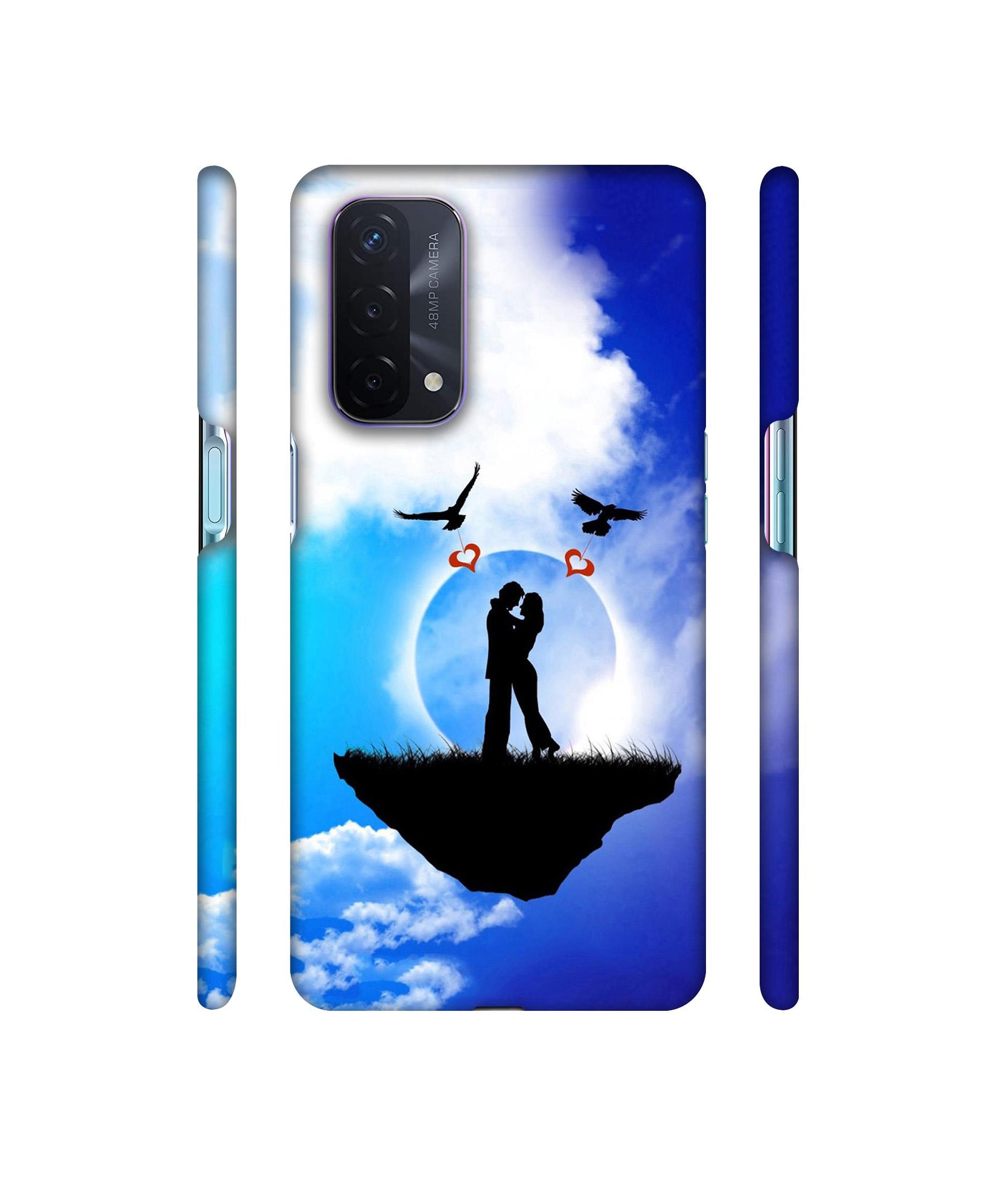 Flying Love Designer Hard Back Cover for Oppo A74 5G