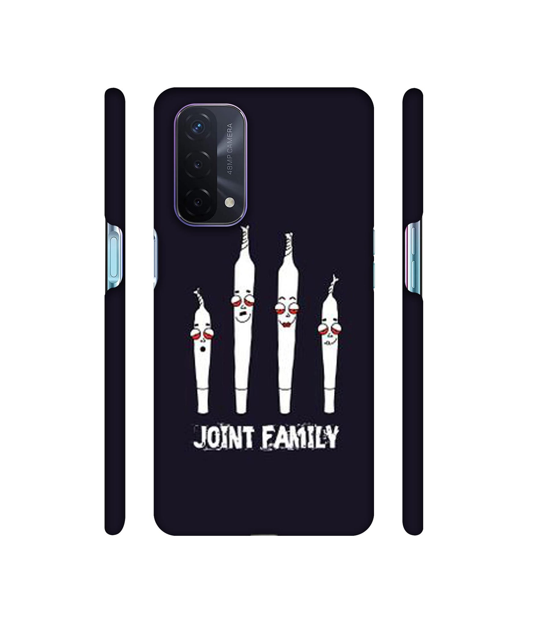 Joint Family Designer Hard Back Cover for Oppo A74 5G