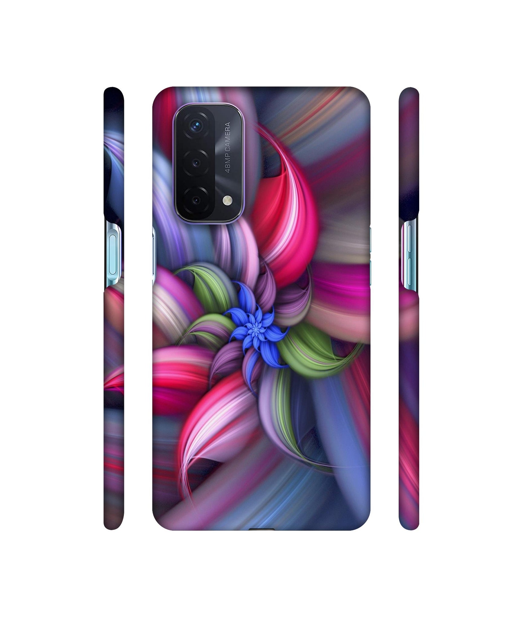 Colorful Flower Designer Hard Back Cover for Oppo A74 5G