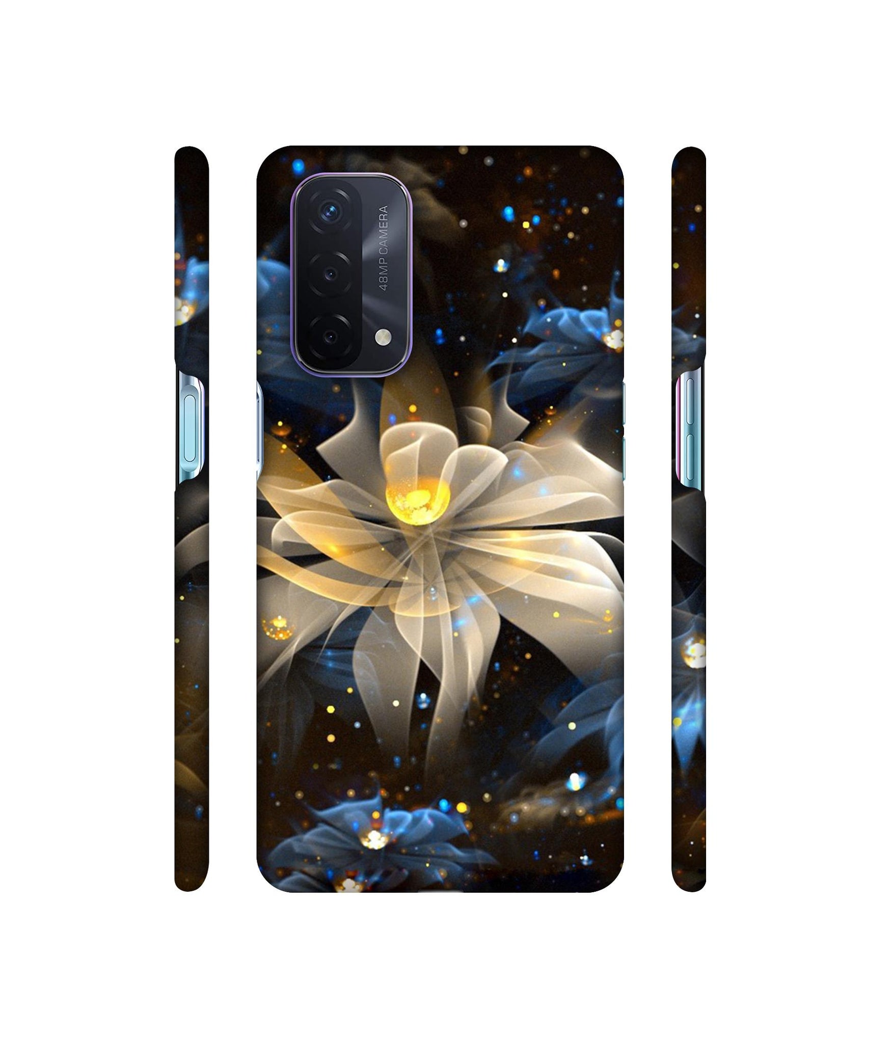 Art Flower Designer Hard Back Cover for Oppo A74 5G
