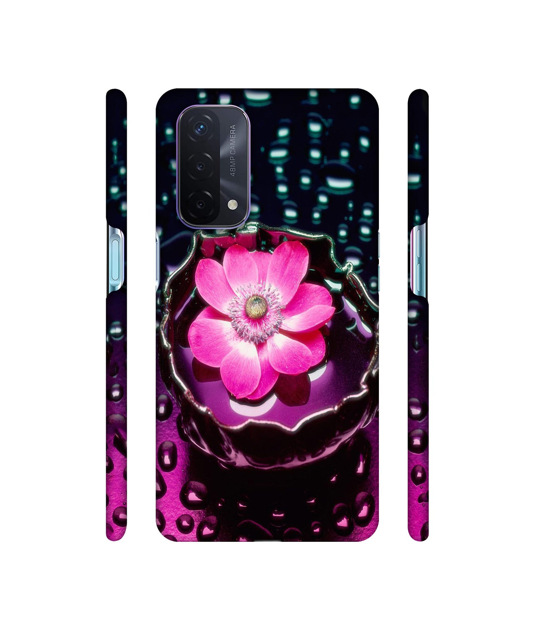 Flower in Water Designer Hard Back Cover for Oppo A74 5G