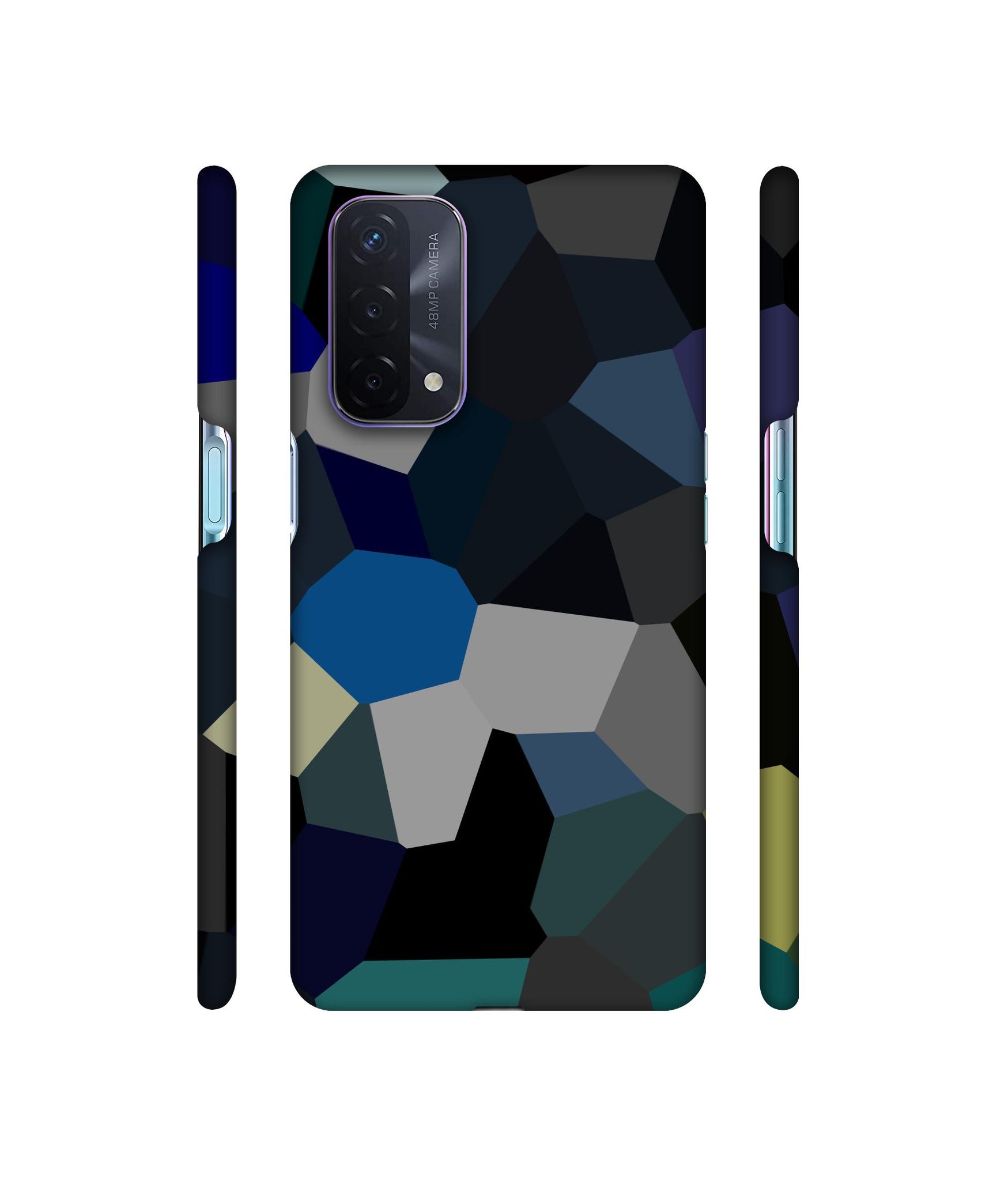 Mathematical Shape Designer Hard Back Cover for Oppo A74 5G