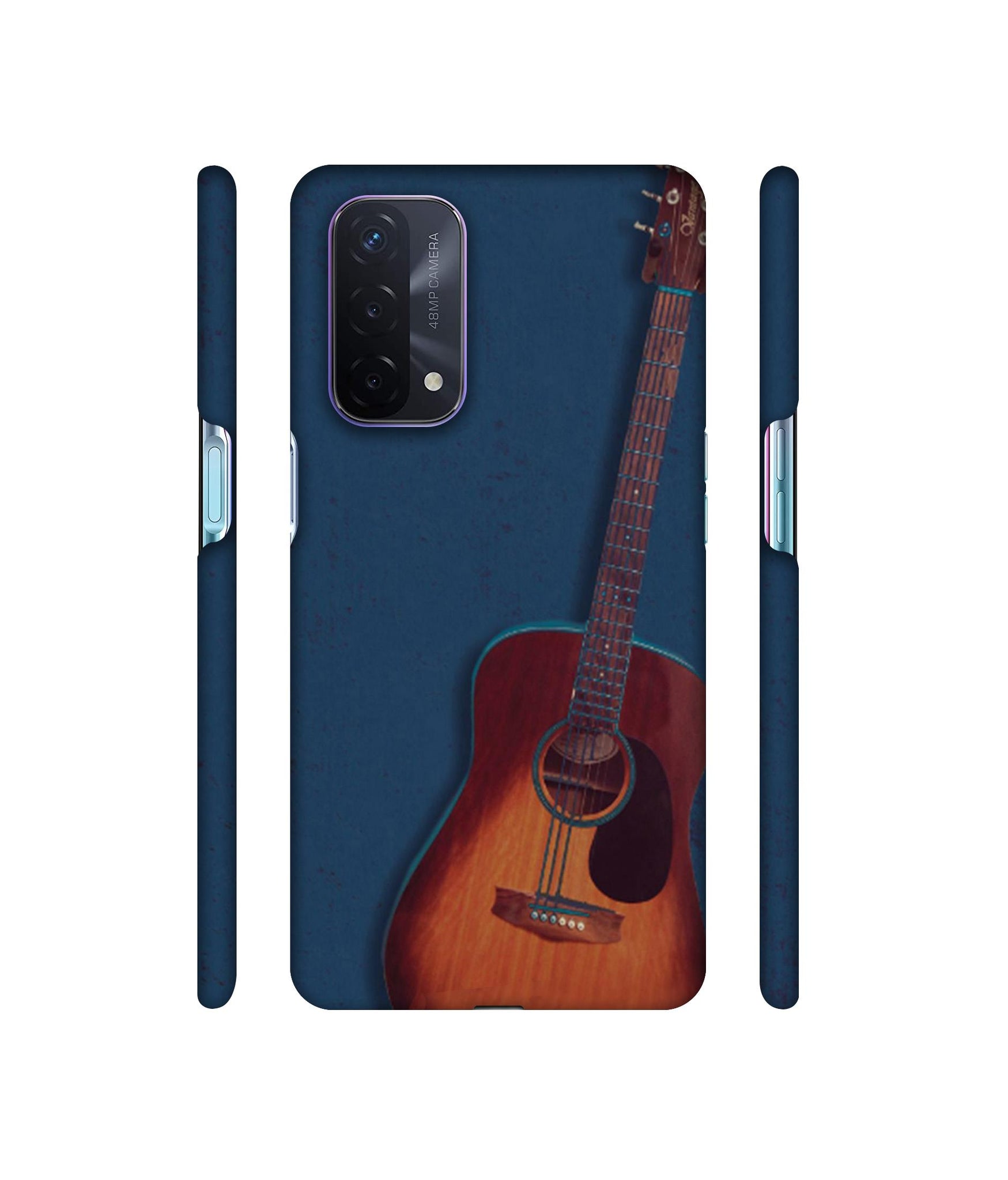 Guitar Designer Hard Back Cover for Oppo A74 5G