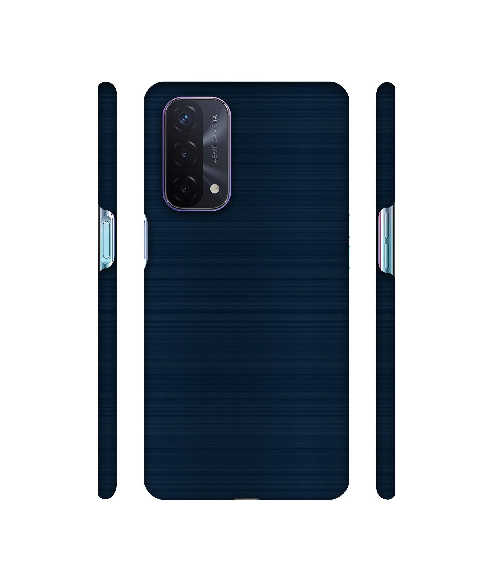 Blue Line Designer Hard Back Cover for Oppo A74 5G