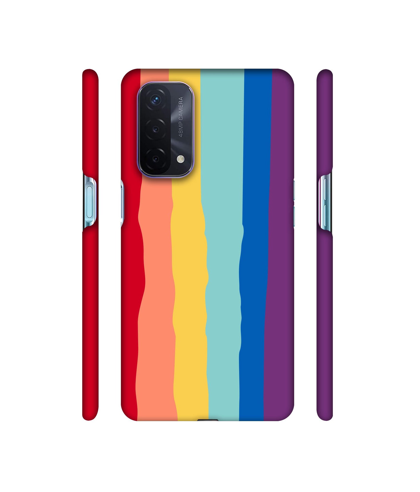 Rainbow1 Designer Hard Back Cover for Oppo A74 5G