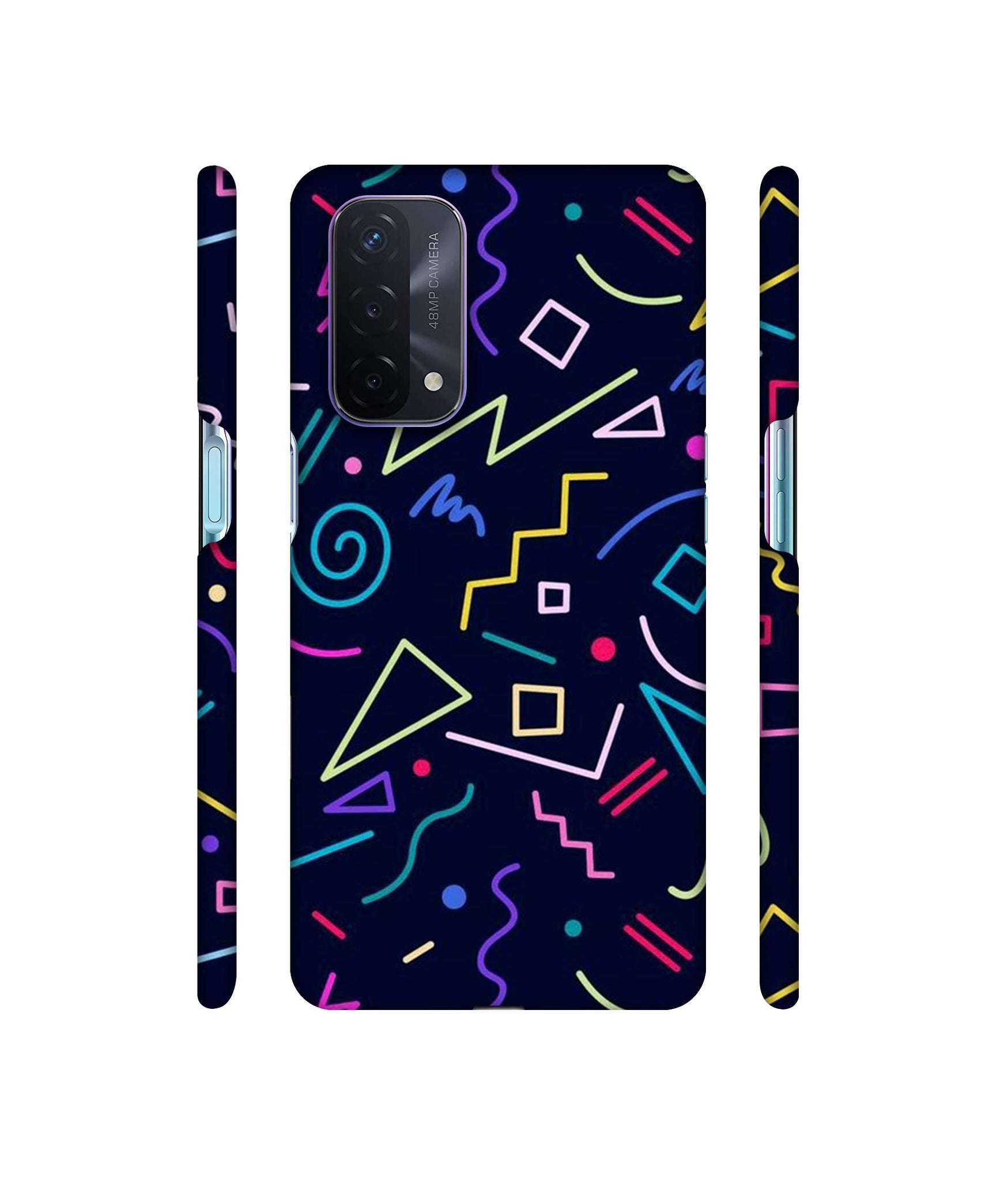 Sings Illustrator Designer Hard Back Cover for Oppo A74 5G