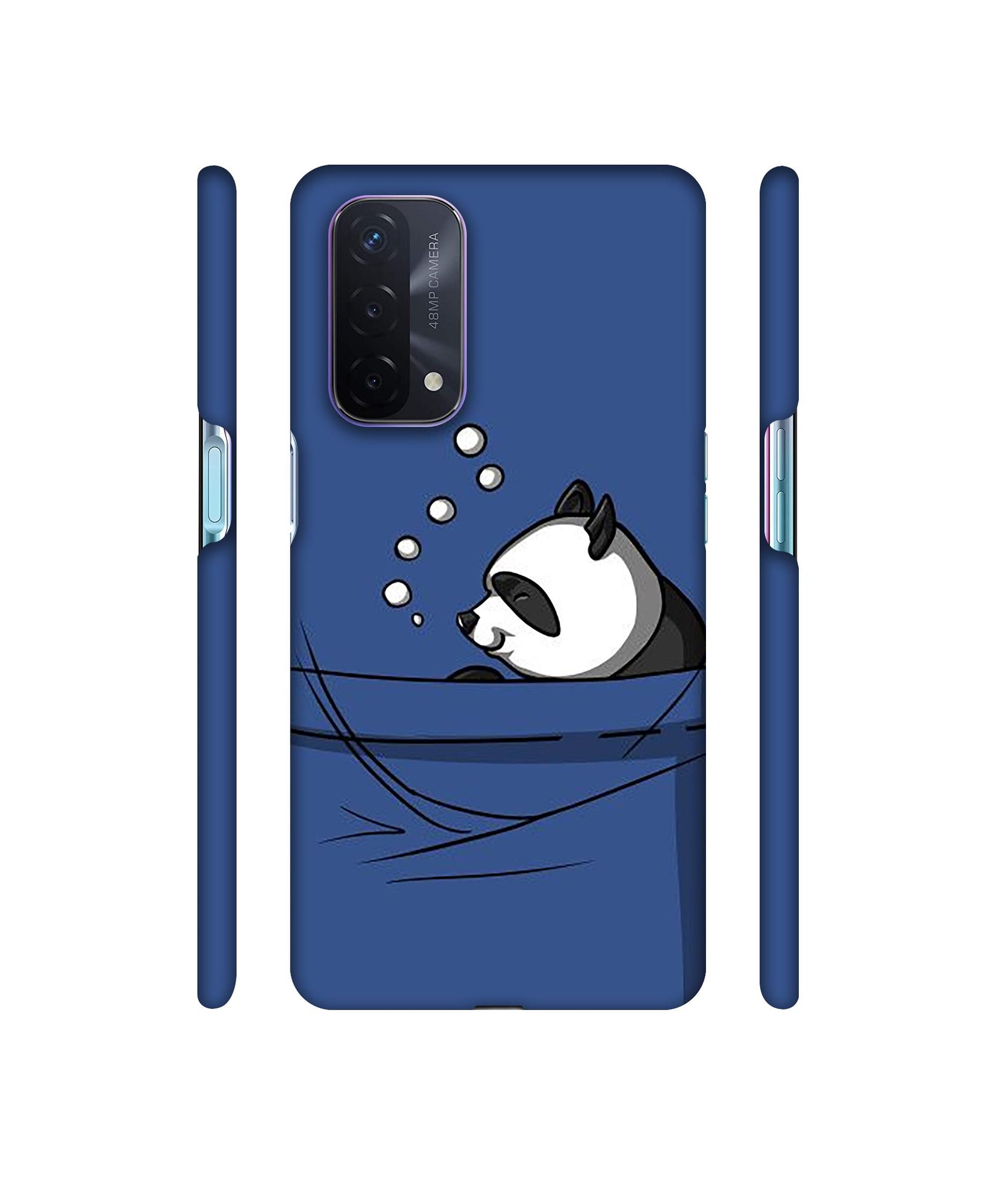 Lasy Panda Designer Hard Back Cover for Oppo A74 5G