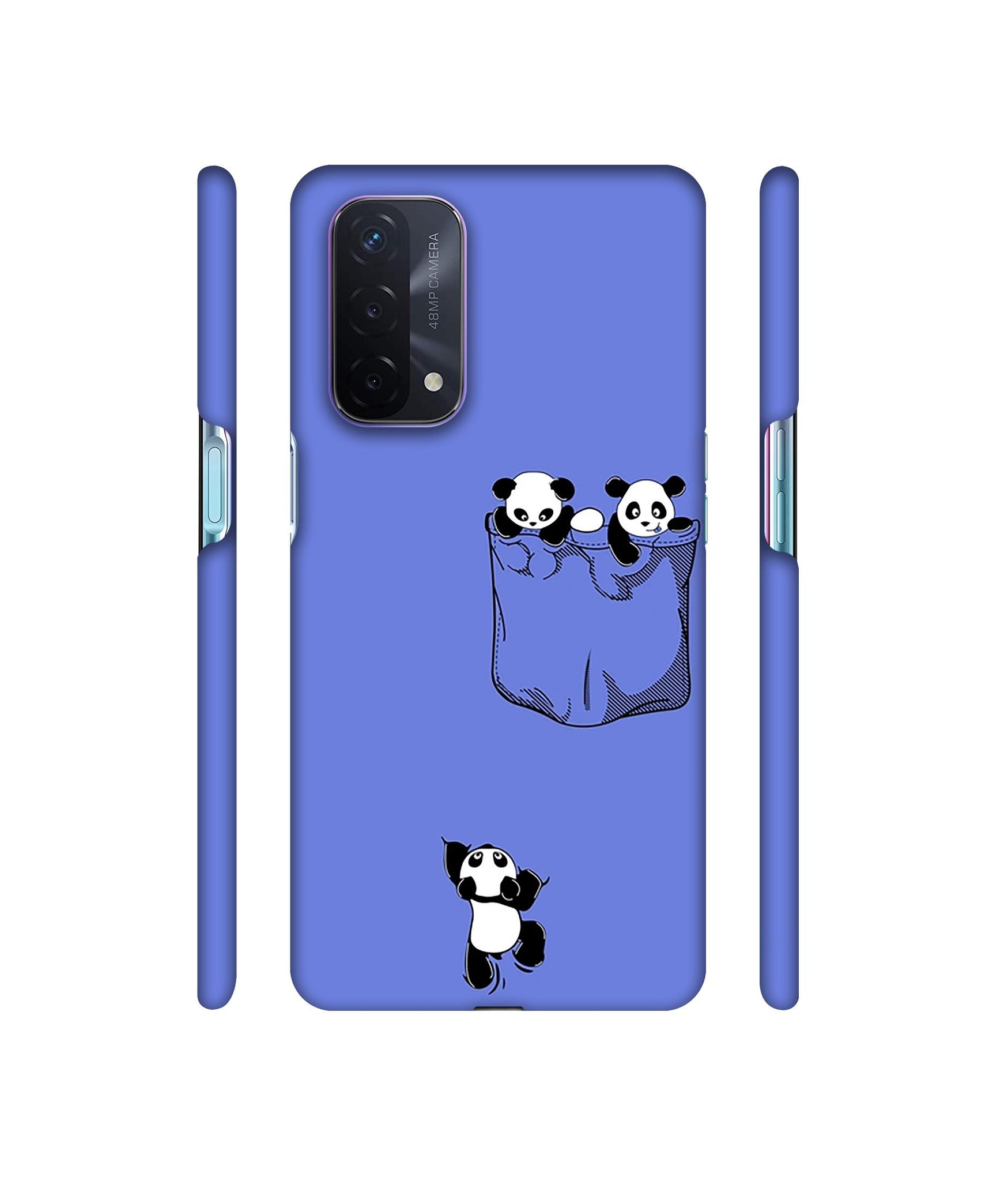 Poket Panda Designer Hard Back Cover for Oppo A74 5G