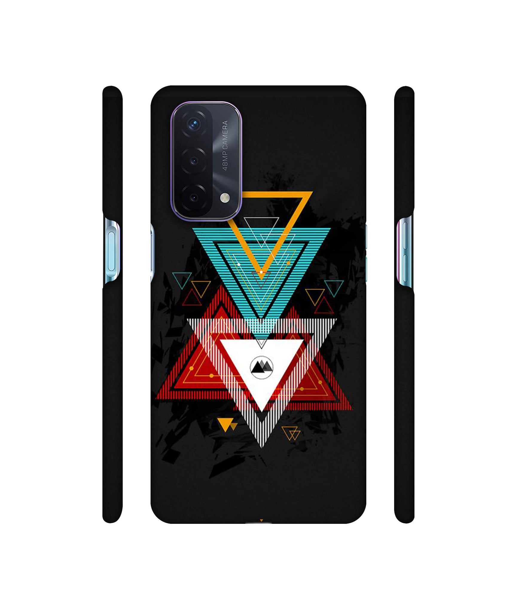 Illustrator Triangle Designer Hard Back Cover for Oppo A74 5G