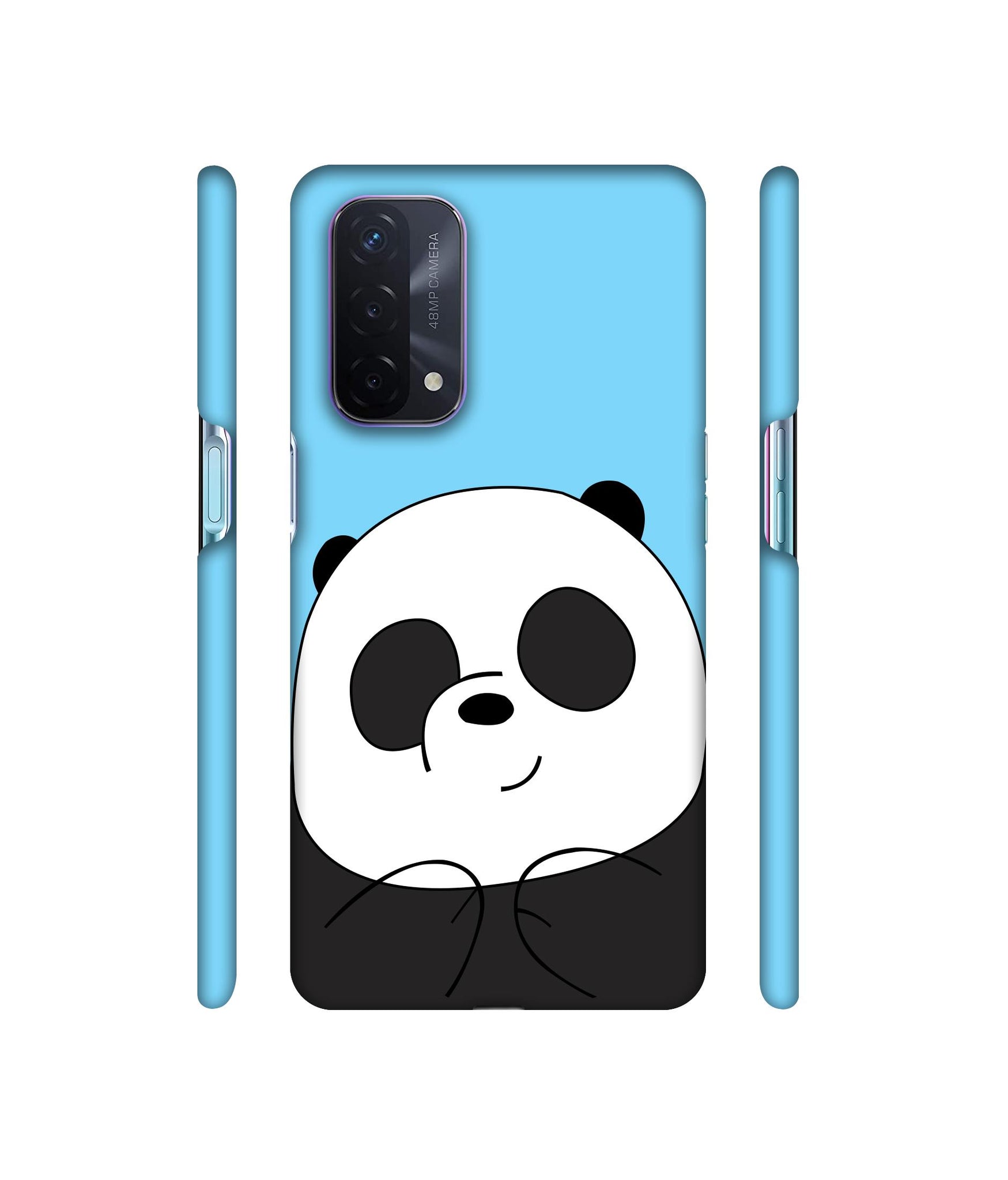 Cute Panda Designer Hard Back Cover for Oppo A74 5G