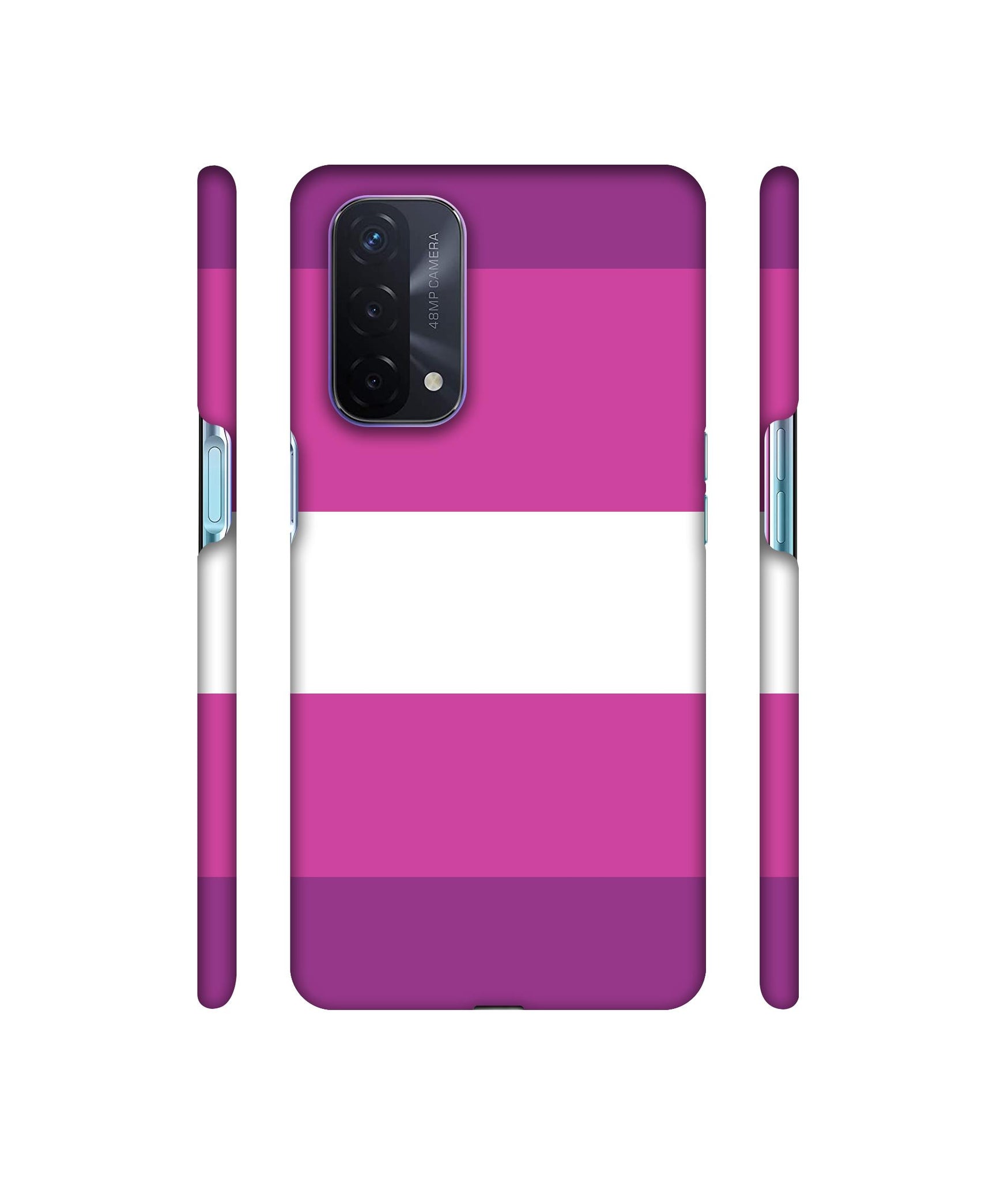 Purple Shade Straps Designer Hard Back Cover for Oppo A74 5G