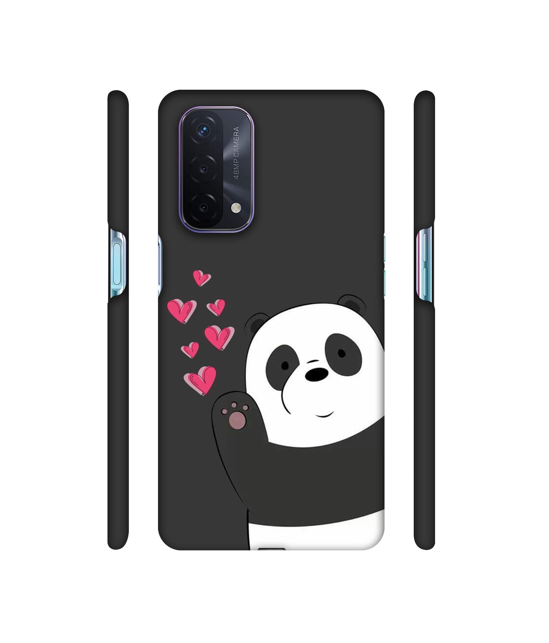 Love Panda Designer Hard Back Cover for Oppo A74 5G
