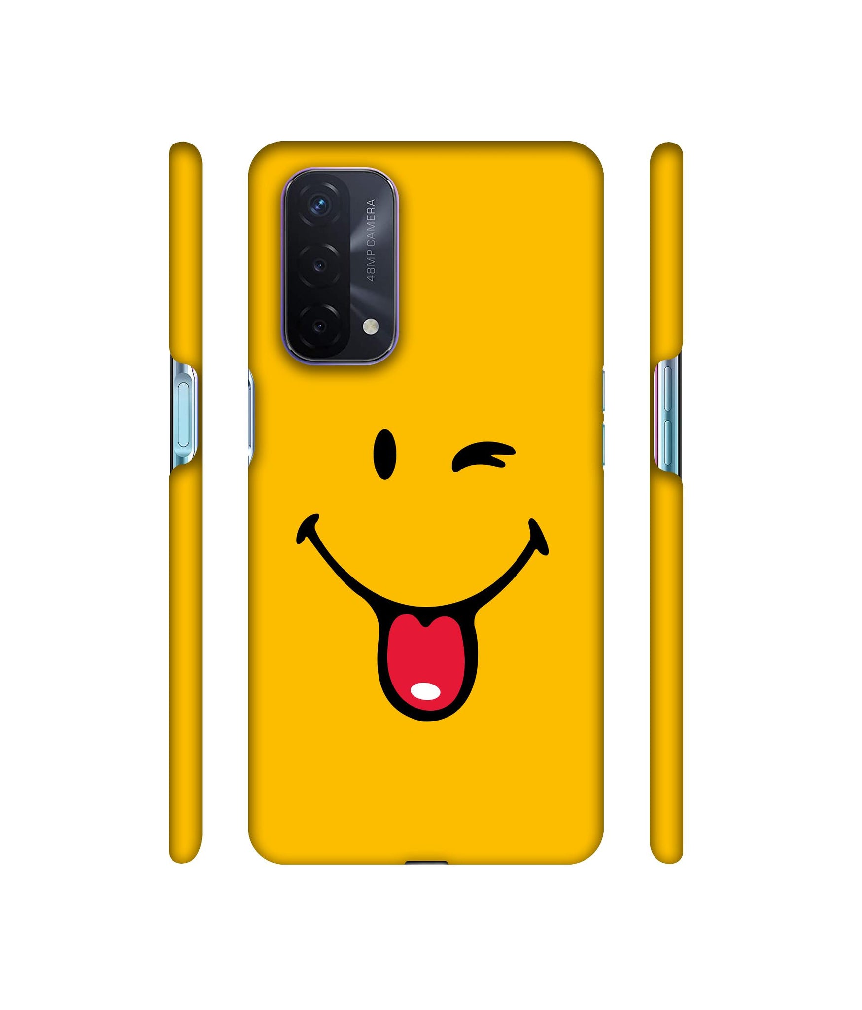 Masti Face Designer Hard Back Cover for Oppo A74 5G