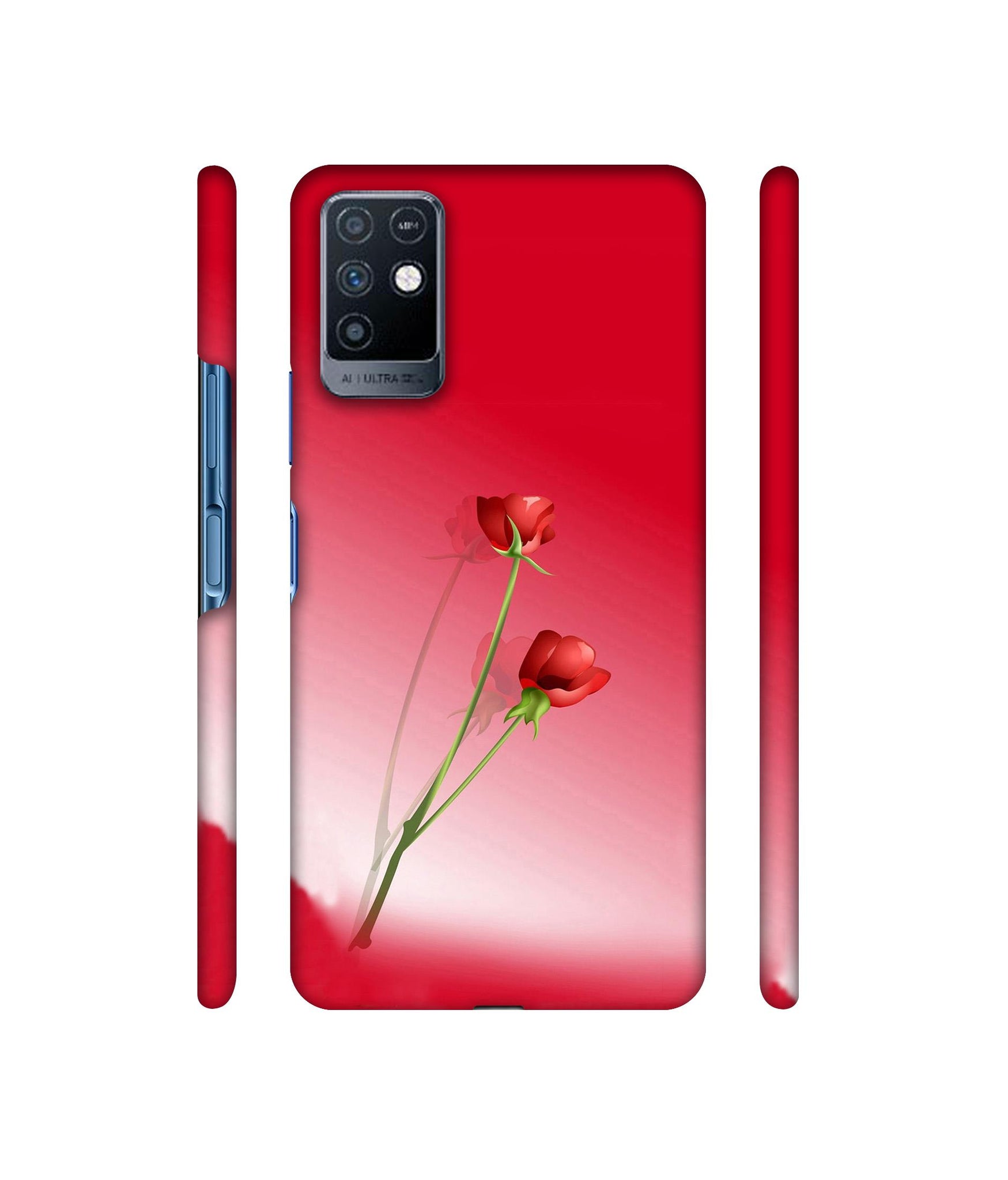 Red Roses Designer Hard Back Cover for Infinix Note 10