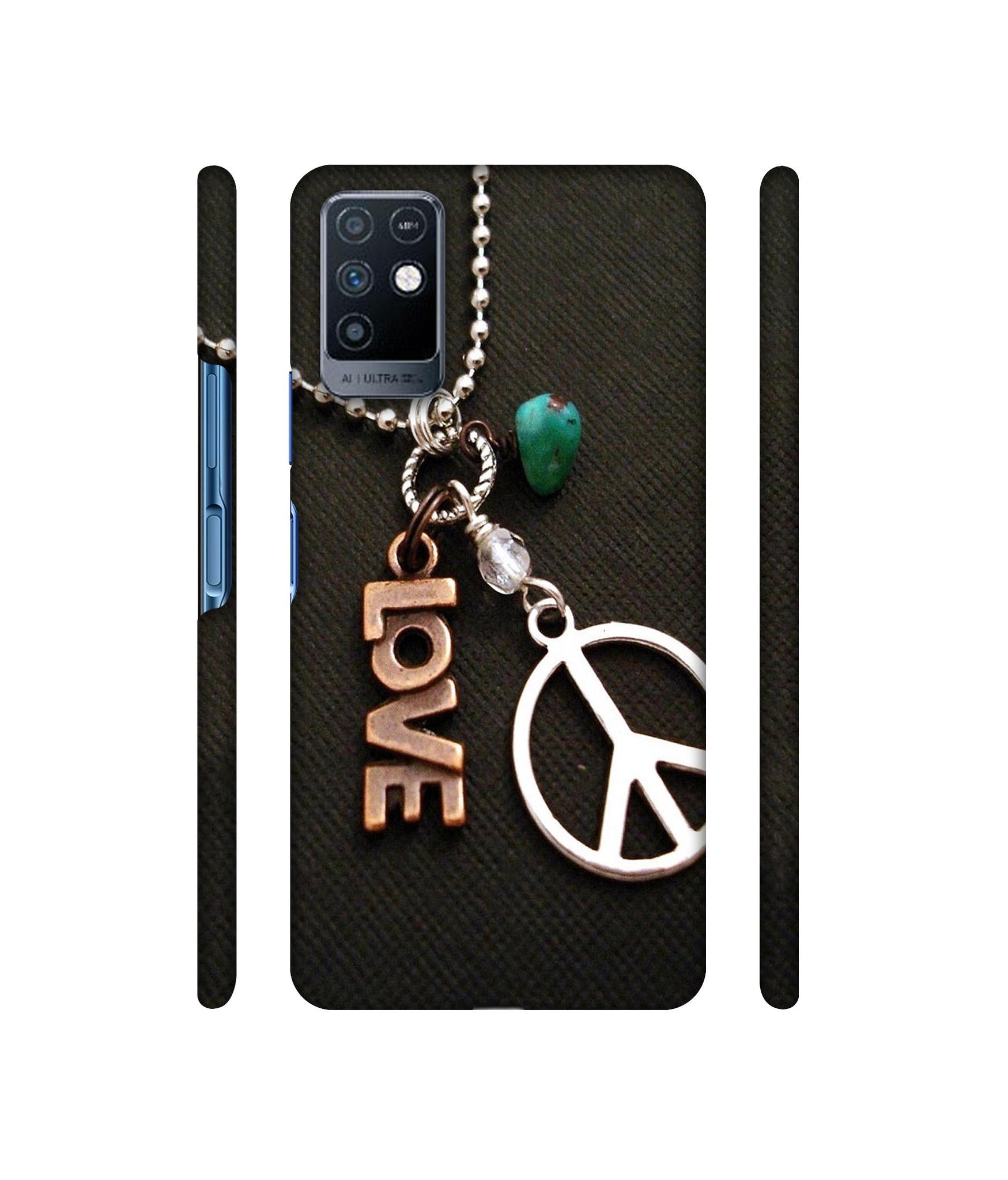 Love and Peace Designer Hard Back Cover for Infinix Note 10