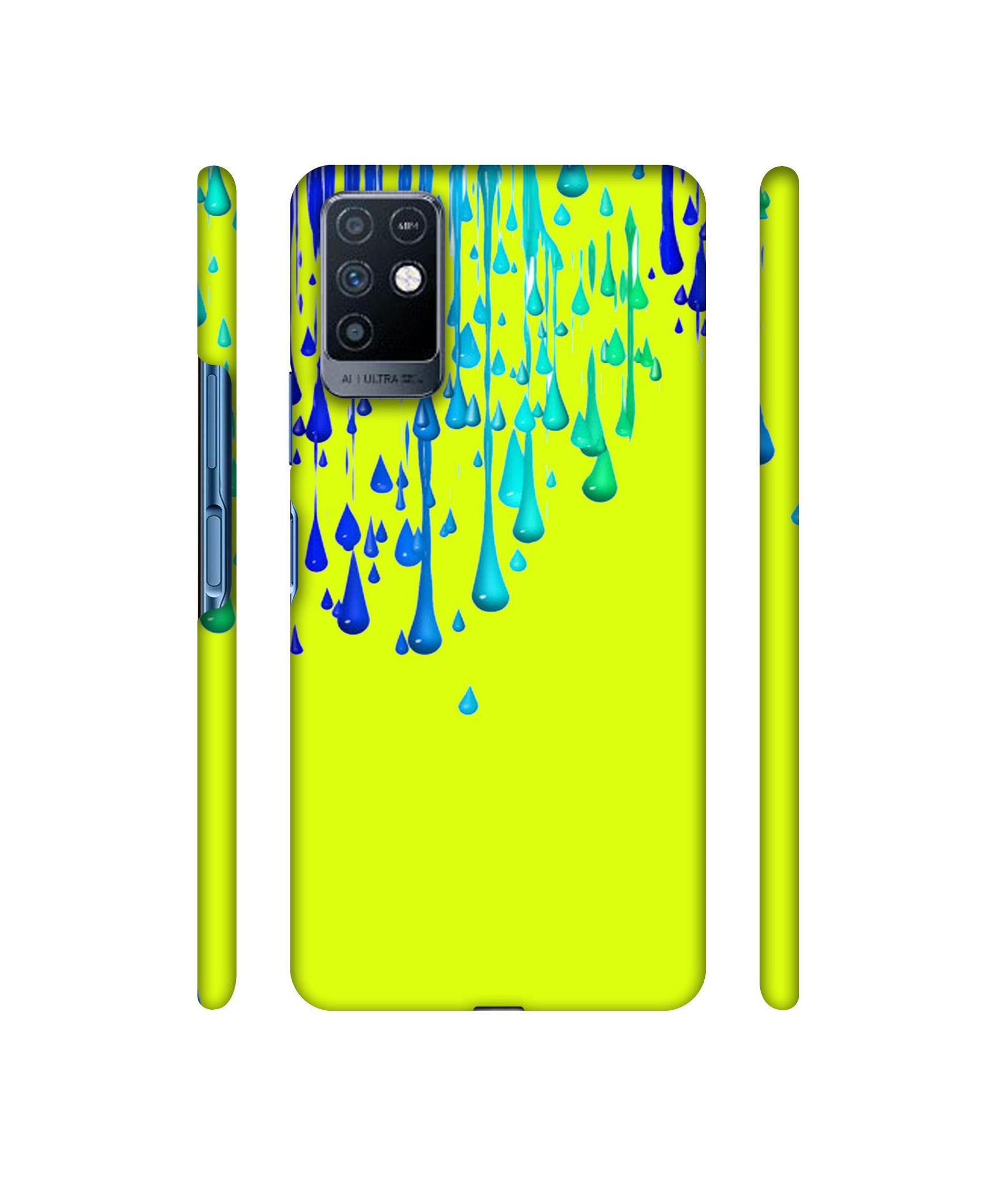 Neon Paint Designer Hard Back Cover for Infinix Note 10
