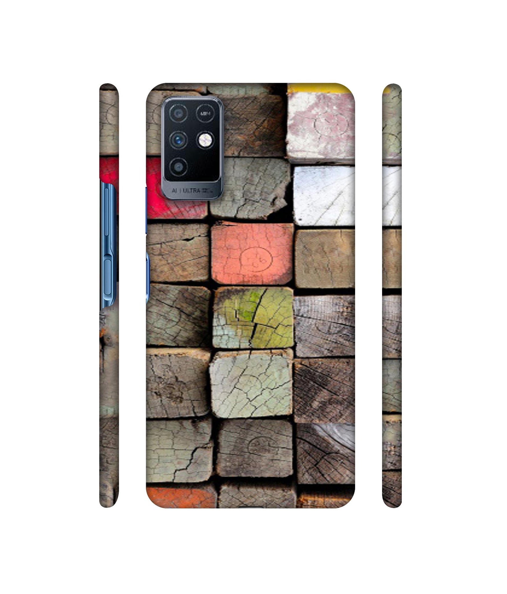 Wood Lumber Paint Designer Hard Back Cover for Infinix Note 10