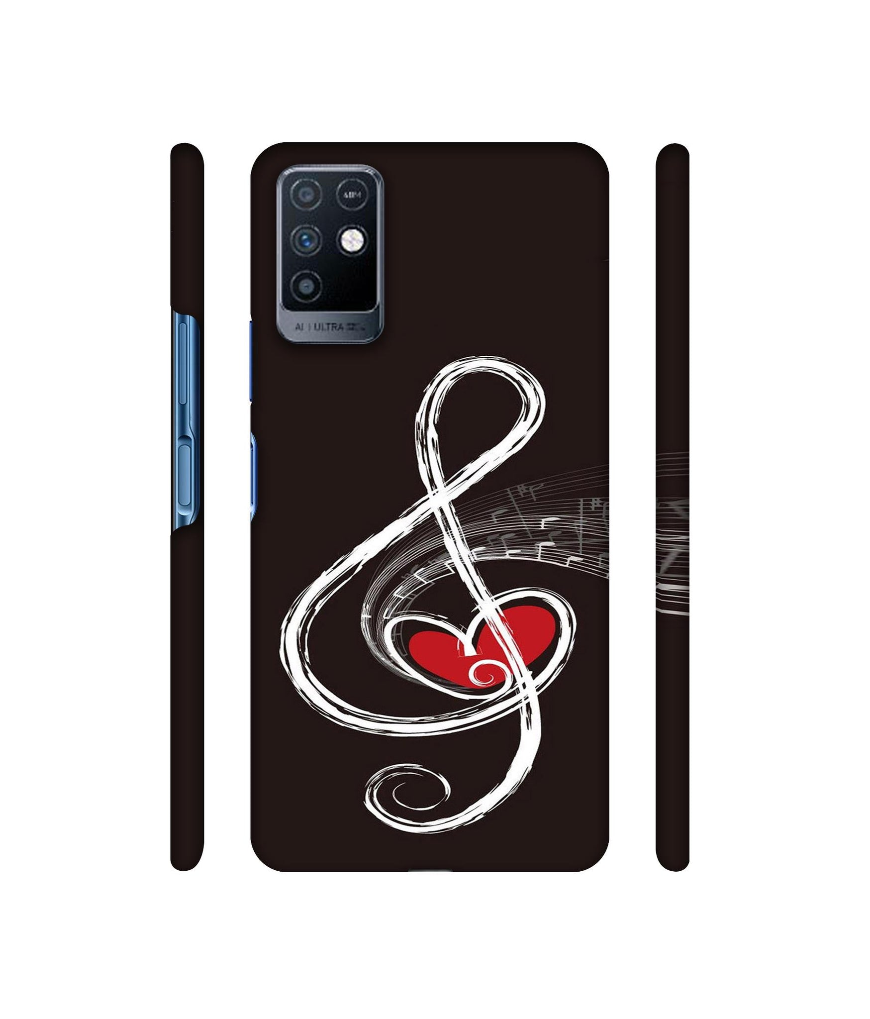 Love Note Music Designer Hard Back Cover for Infinix Note 10