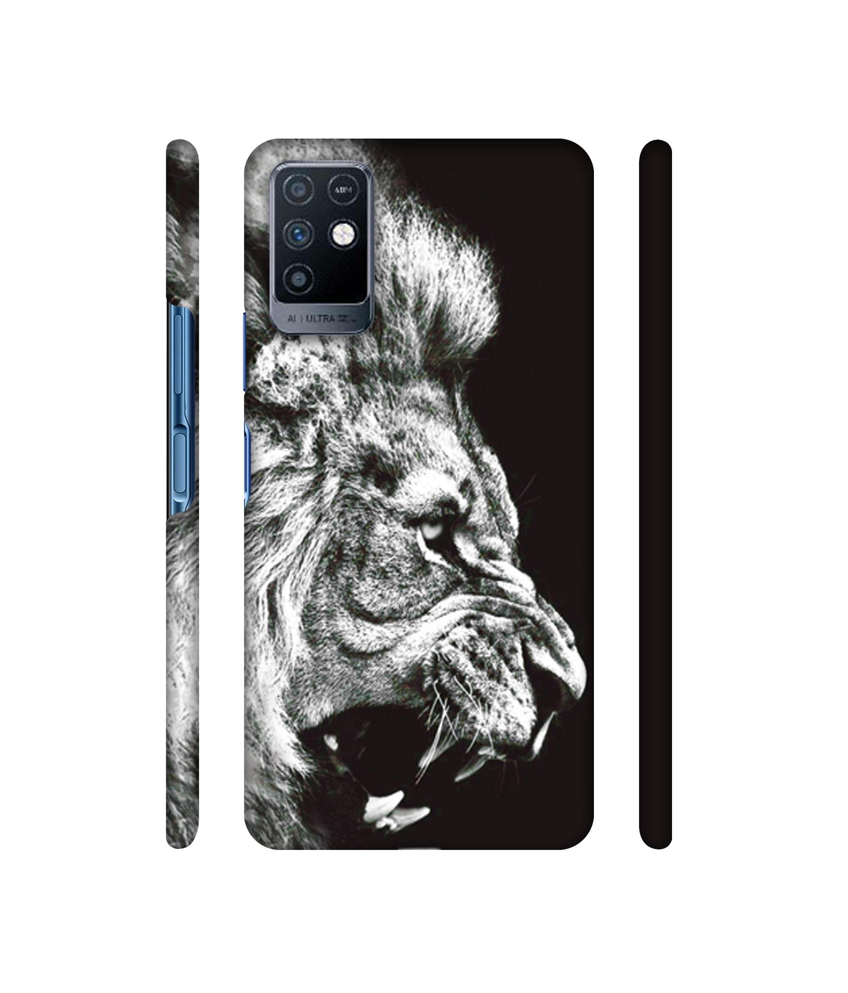 Angry Lion Designer Hard Back Cover for Infinix Note 10