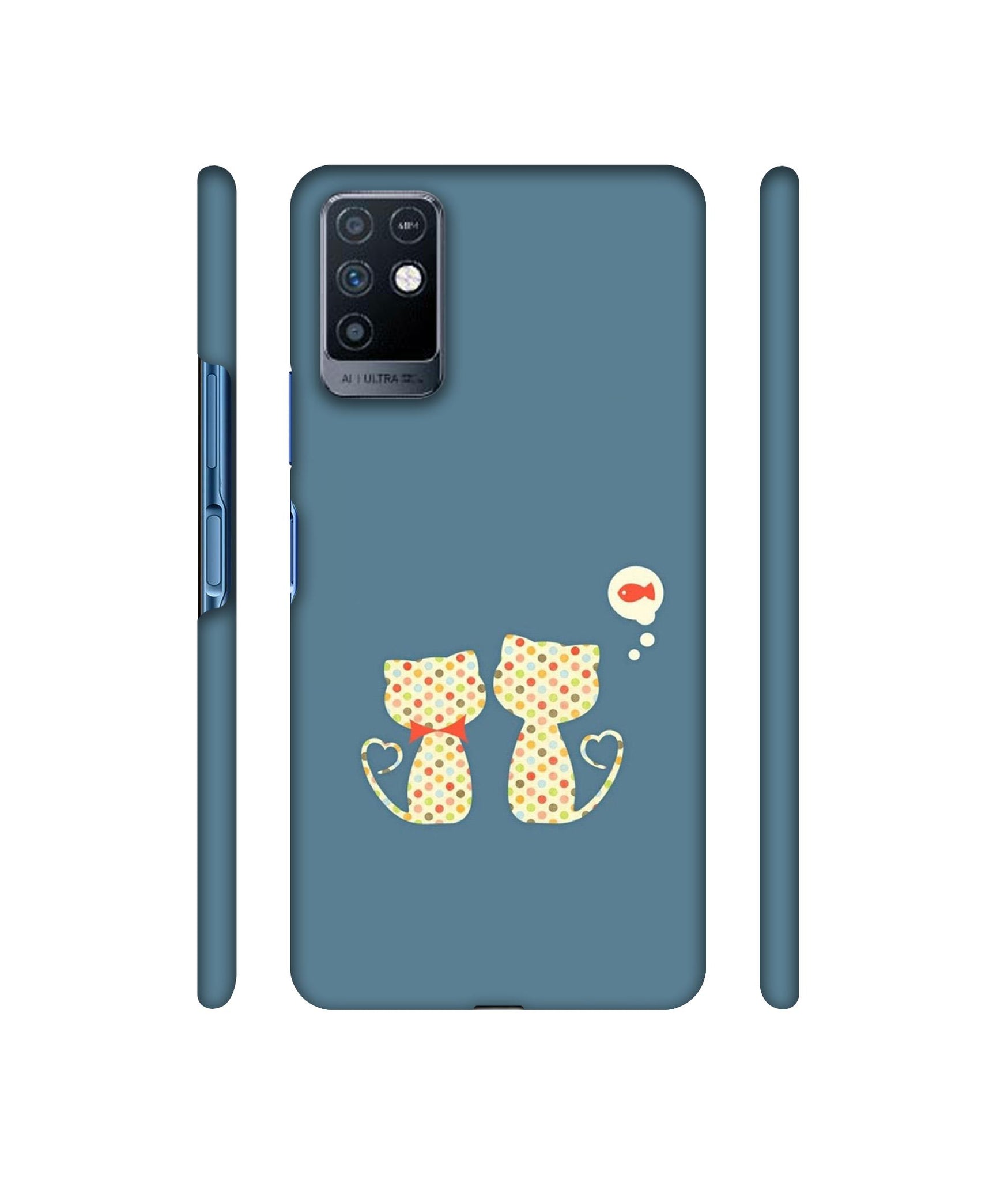 Fish On Mind Print Designer Hard Back Cover for Infinix Note 10