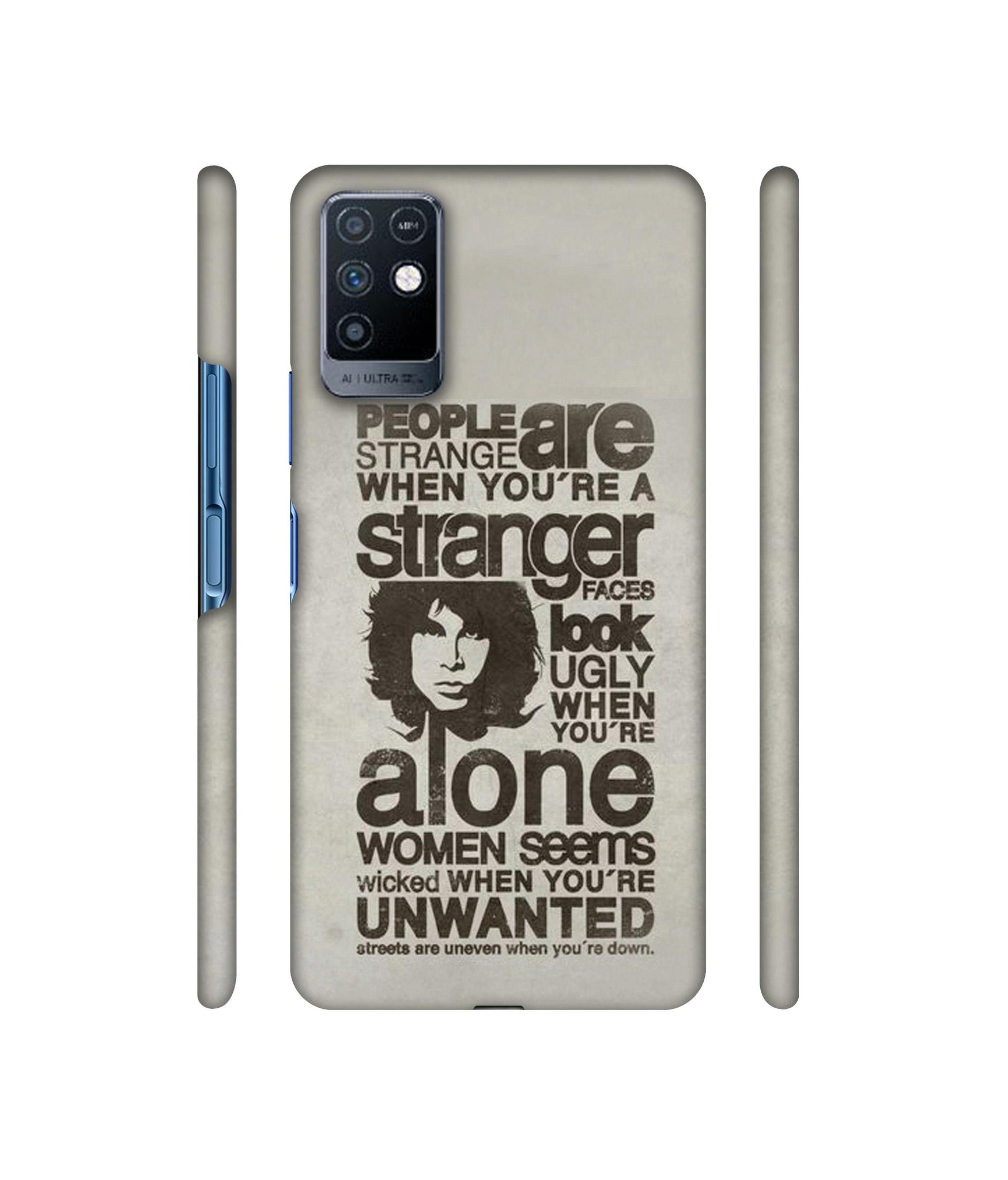 Quotes Pattern Designer Hard Back Cover for Infinix Note 10