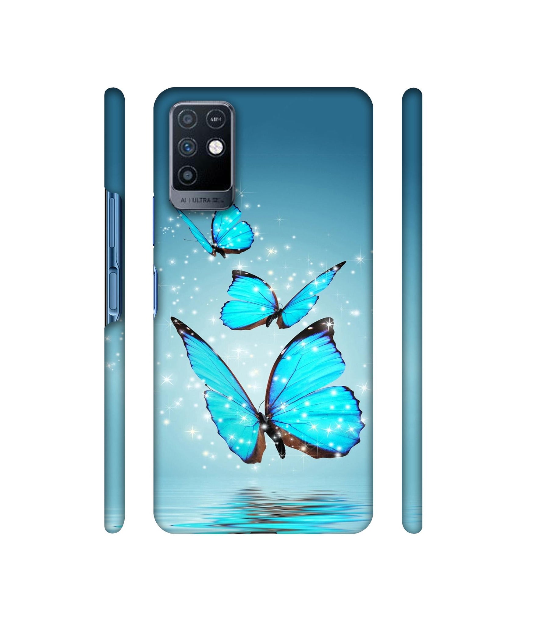 Flying Butterflies Designer Hard Back Cover for Infinix Note 10