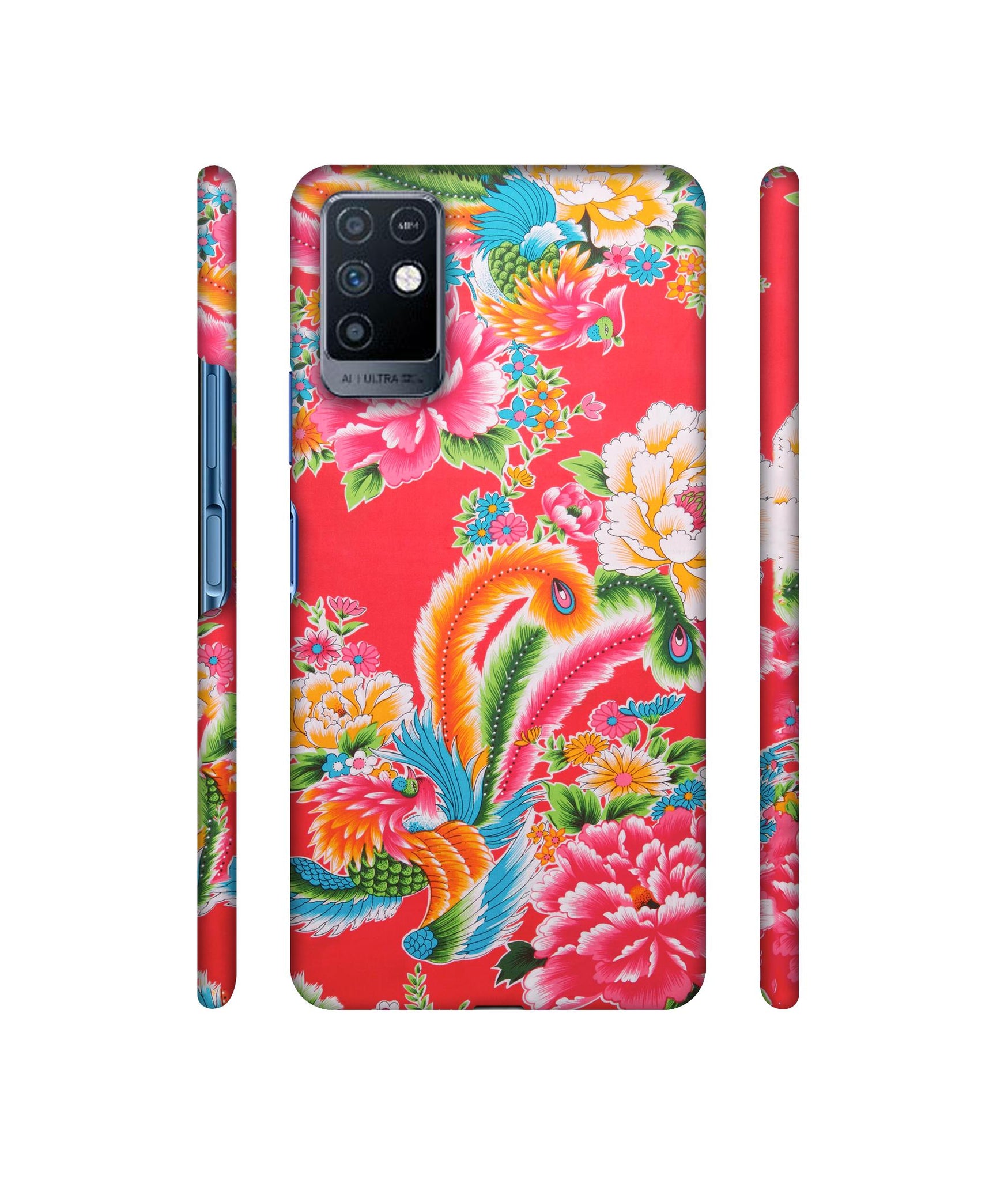 Cute Floral Pattern Print Designer Hard Back Cover for Infinix Note 10