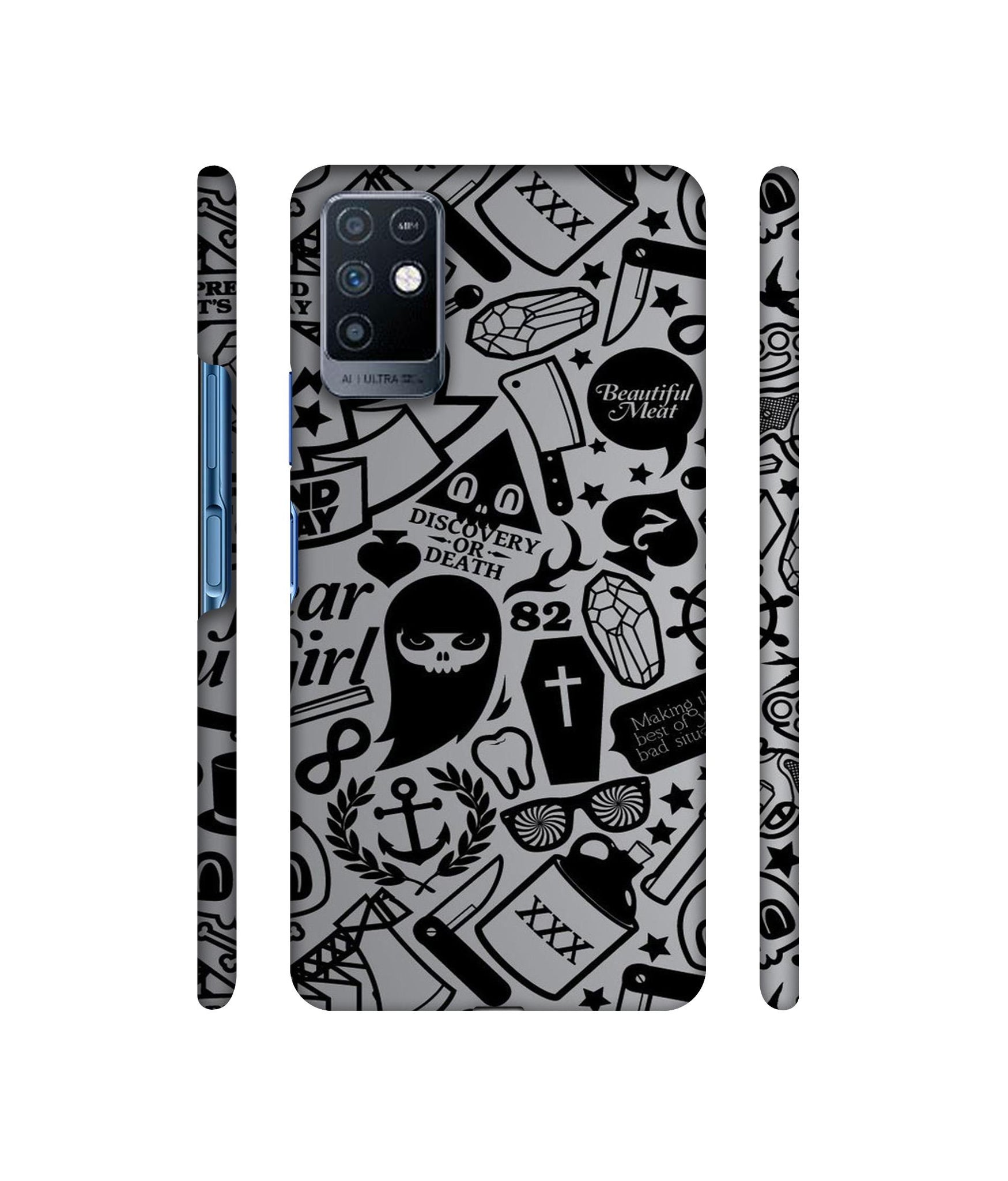 Discover Or Death Designer Hard Back Cover for Infinix Note 10