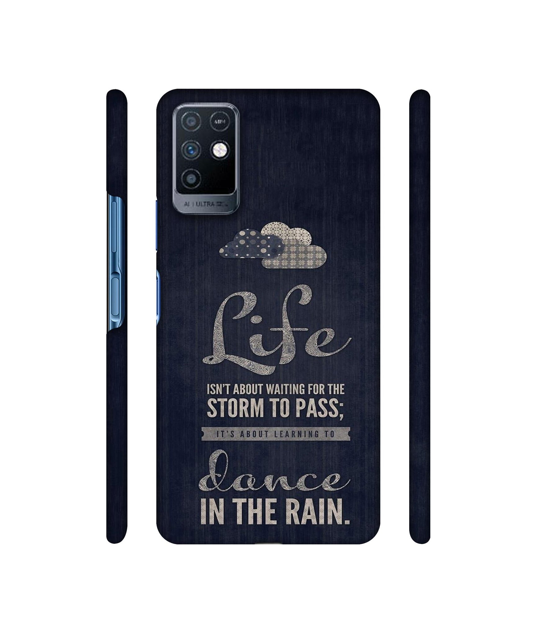 Life in The Rain Designer Hard Back Cover for Infinix Note 10