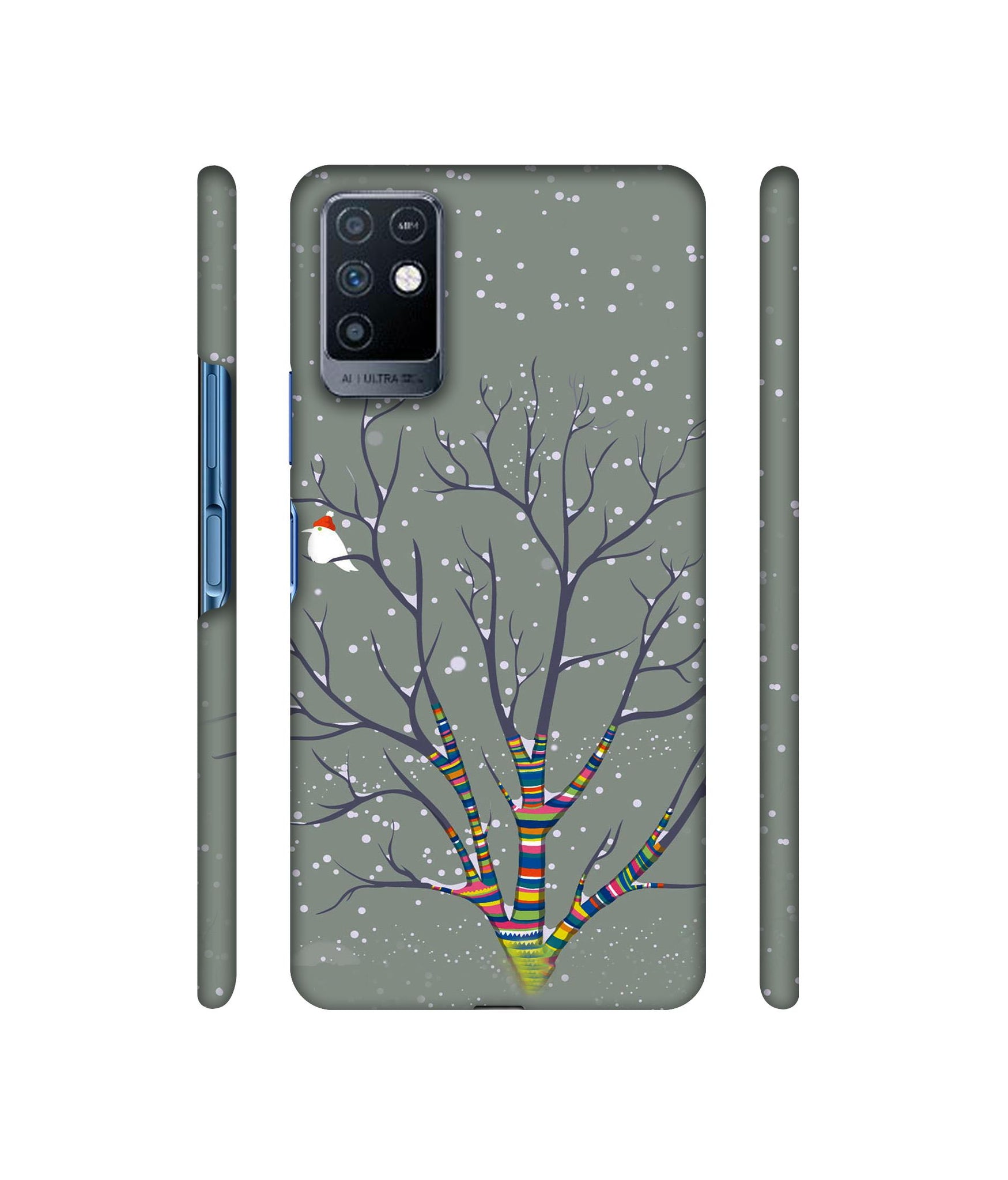 Winter Pattern Print Designer Hard Back Cover for Infinix Note 10