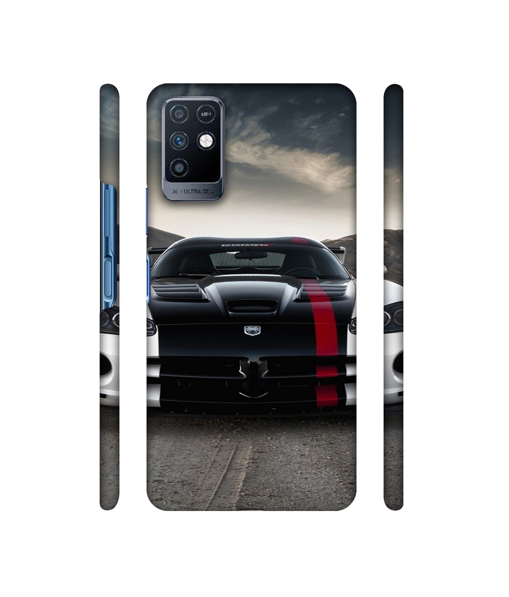 Sports Car Pattern Designer Hard Back Cover for Infinix Note 10